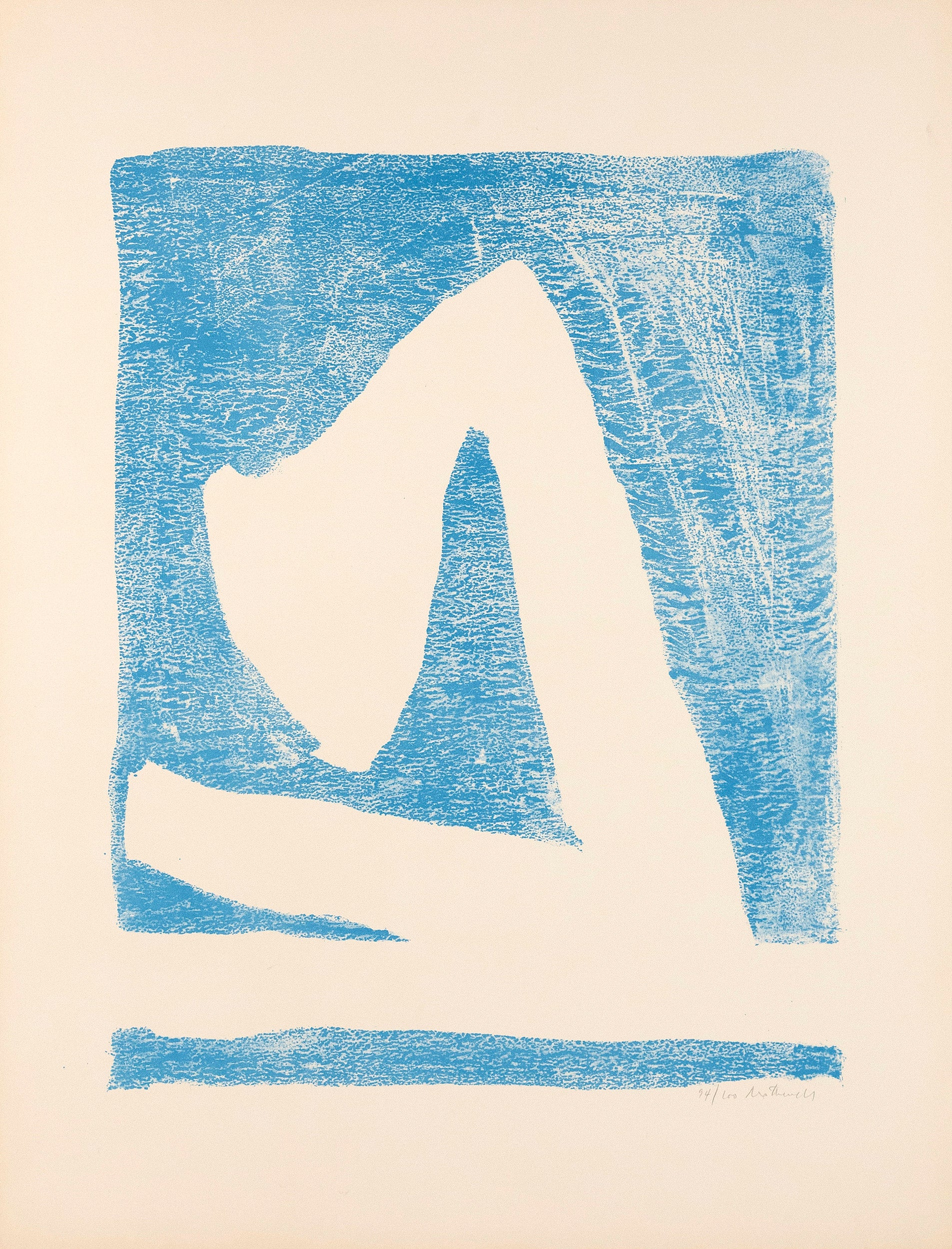 ROBERT MOTHERWELL "SUMMERTIME IN ITALY BLUE" 1966 - Image 11