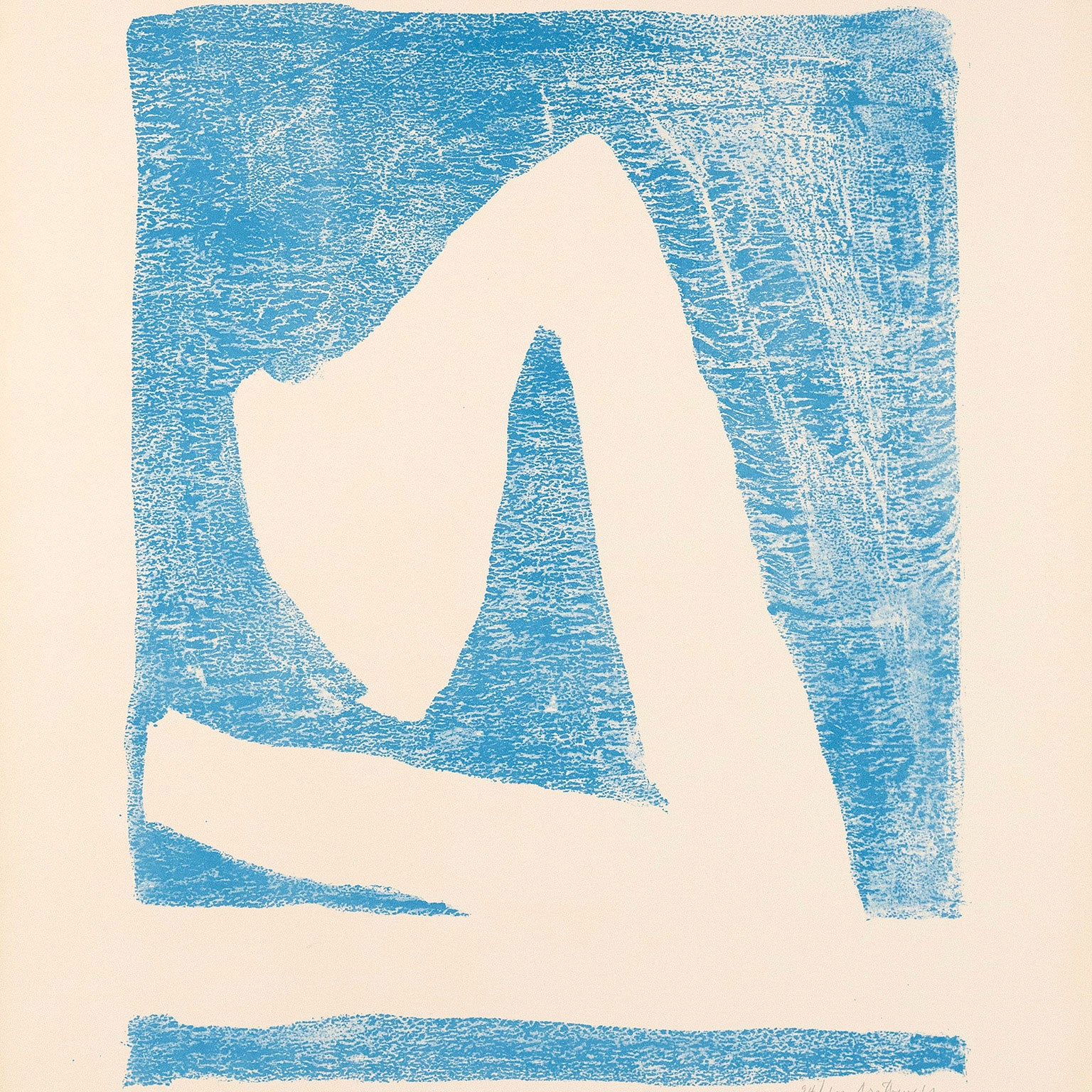 ROBERT MOTHERWELL "SUMMERTIME IN ITALY BLUE" 1966 - Image 7