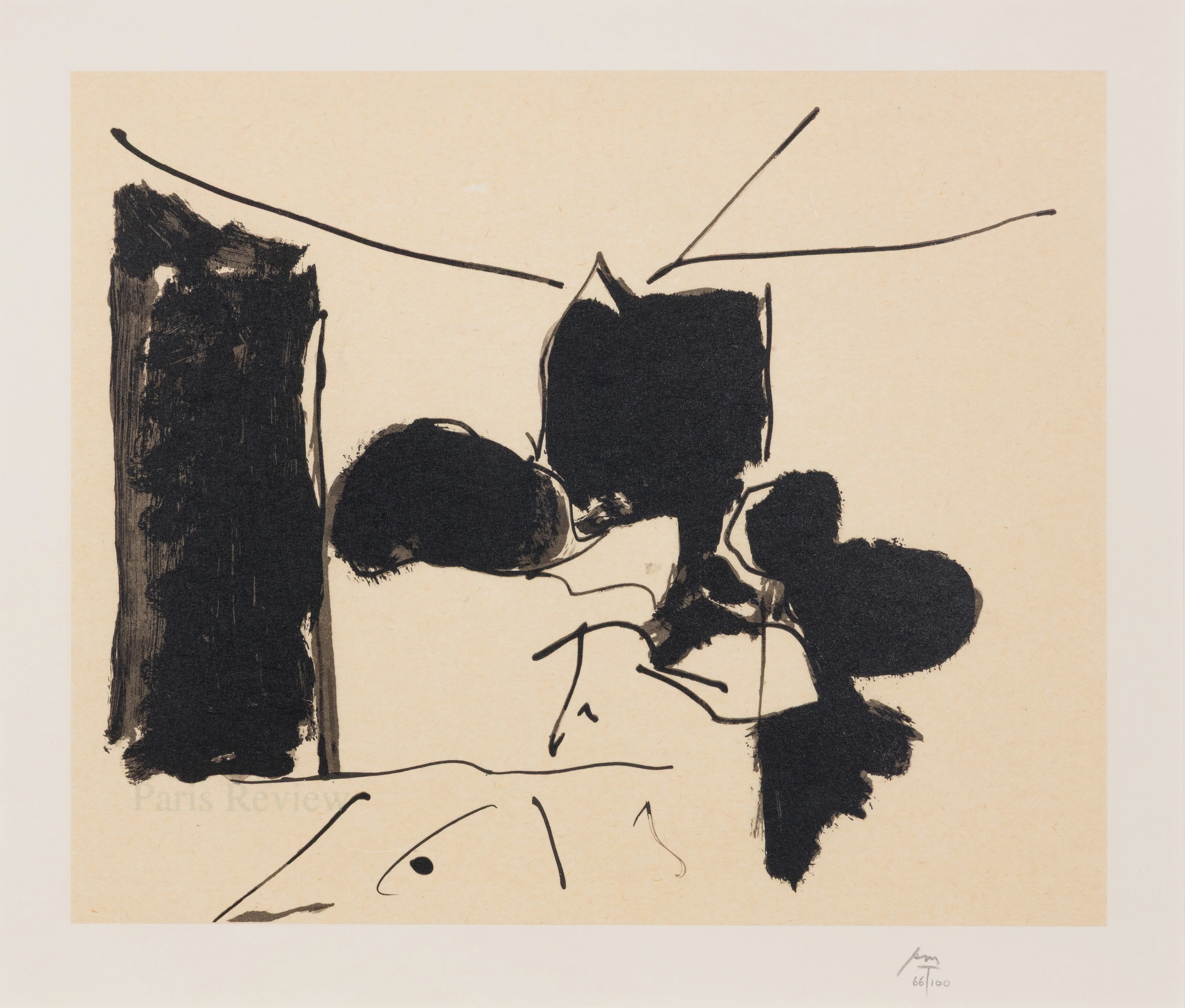 ROBERT MOTHERWELL, "THE PARIS REVIEW" LITHOGRAPH, 1991 - Image 14