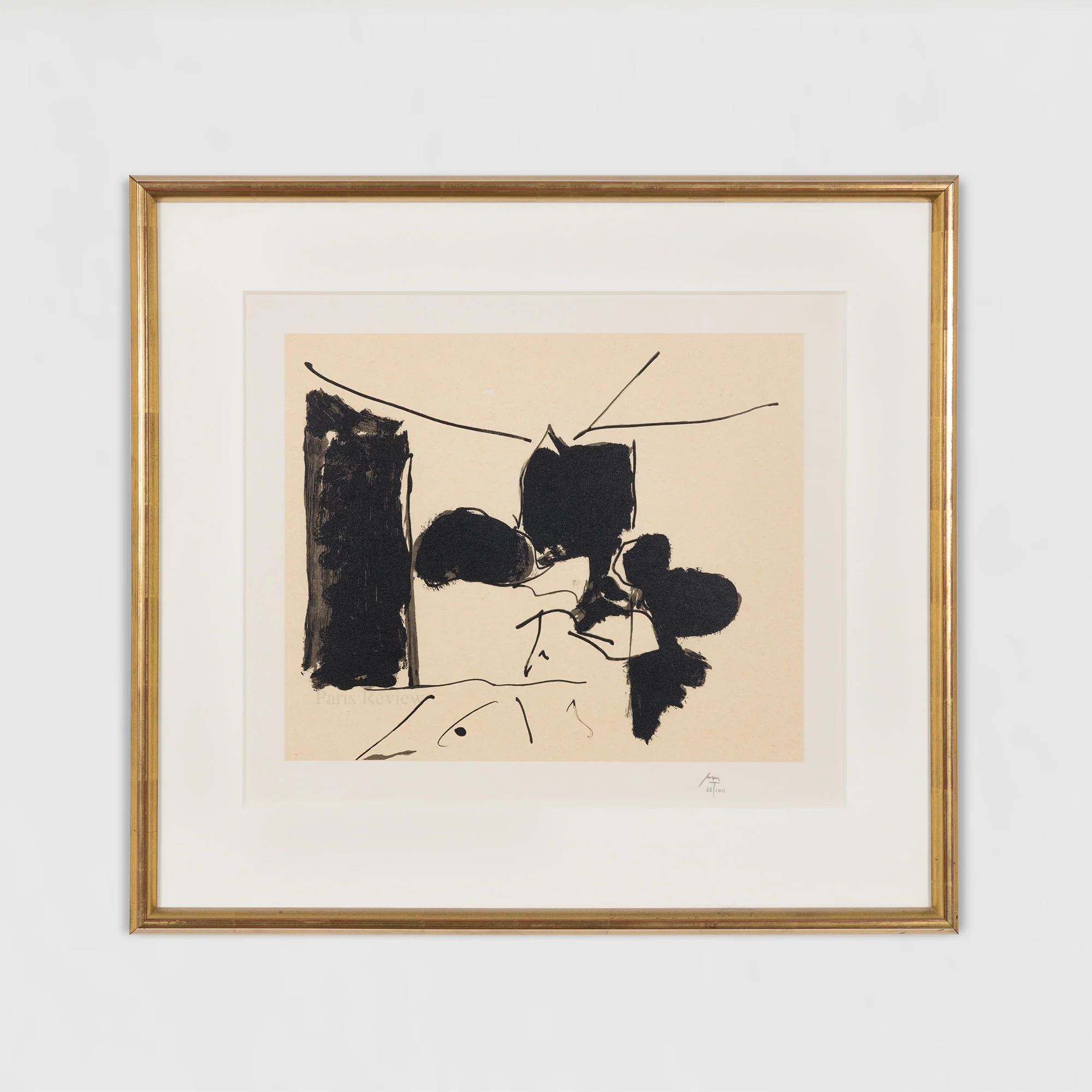 ROBERT MOTHERWELL, "THE PARIS REVIEW" LITHOGRAPH, 1991 - Image 2