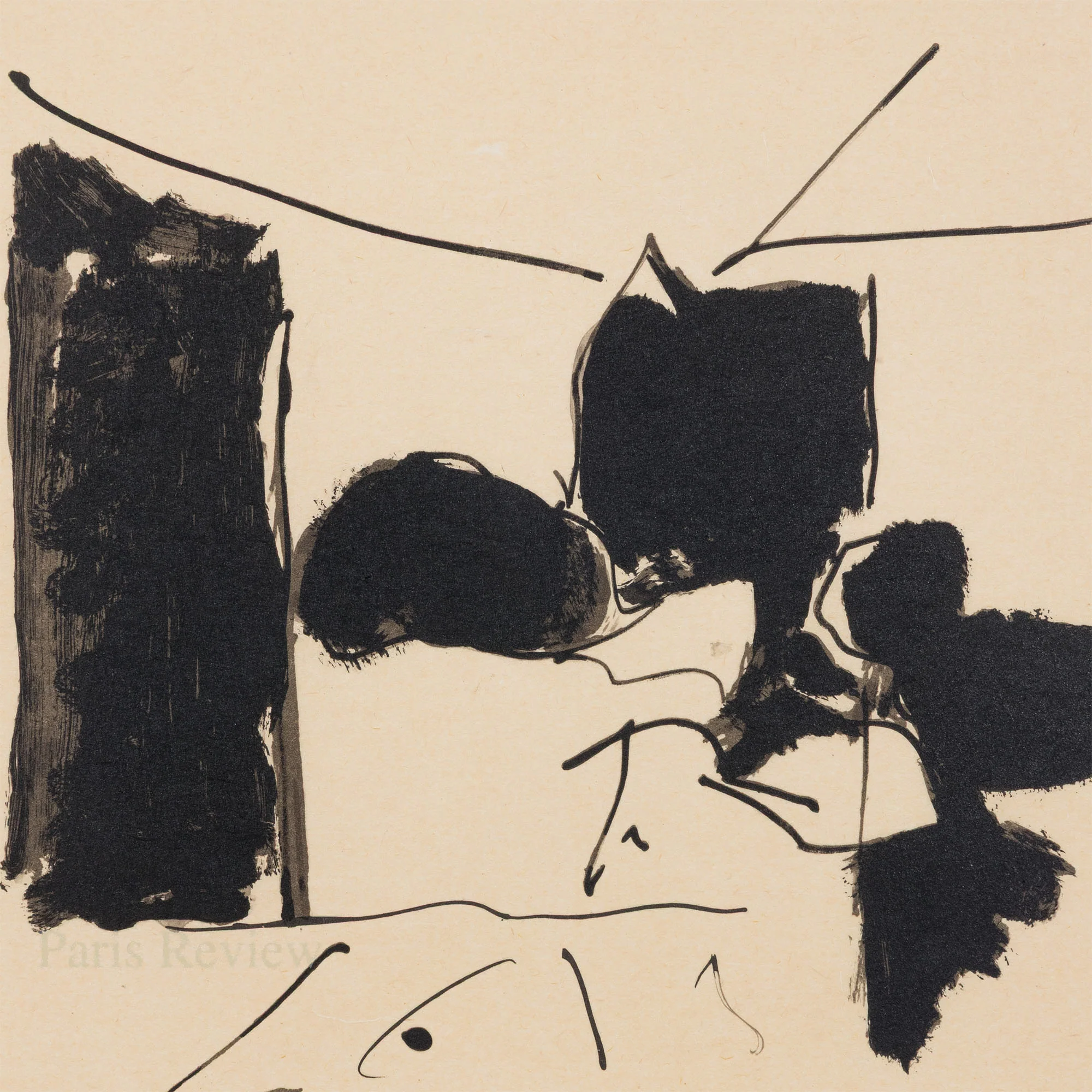 ROBERT MOTHERWELL, "THE PARIS REVIEW" LITHOGRAPH, 1991 - Image 5