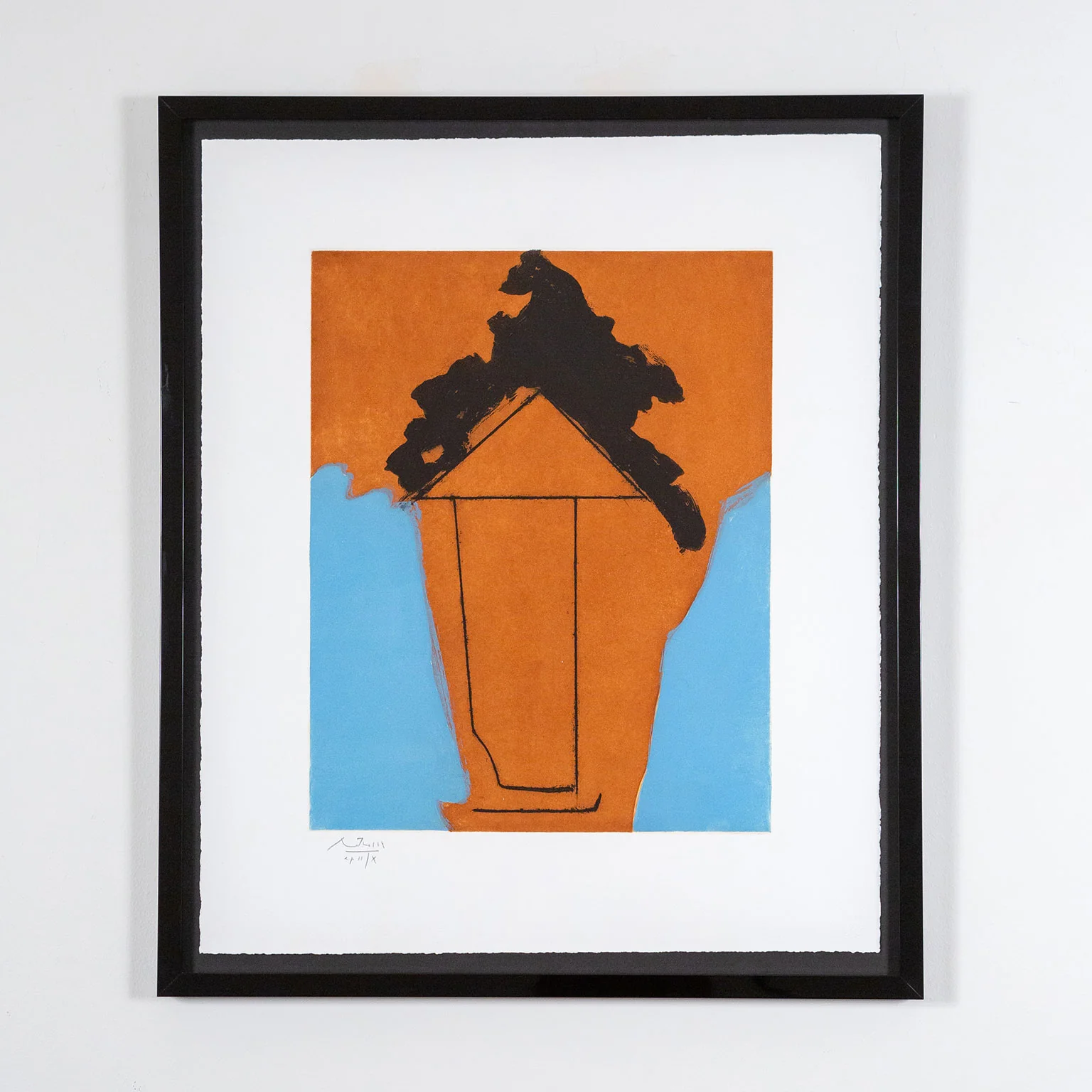 ROBERT MOTHERWELL "THE PERSIAN II" AQUATINT, 1985 - Image 2