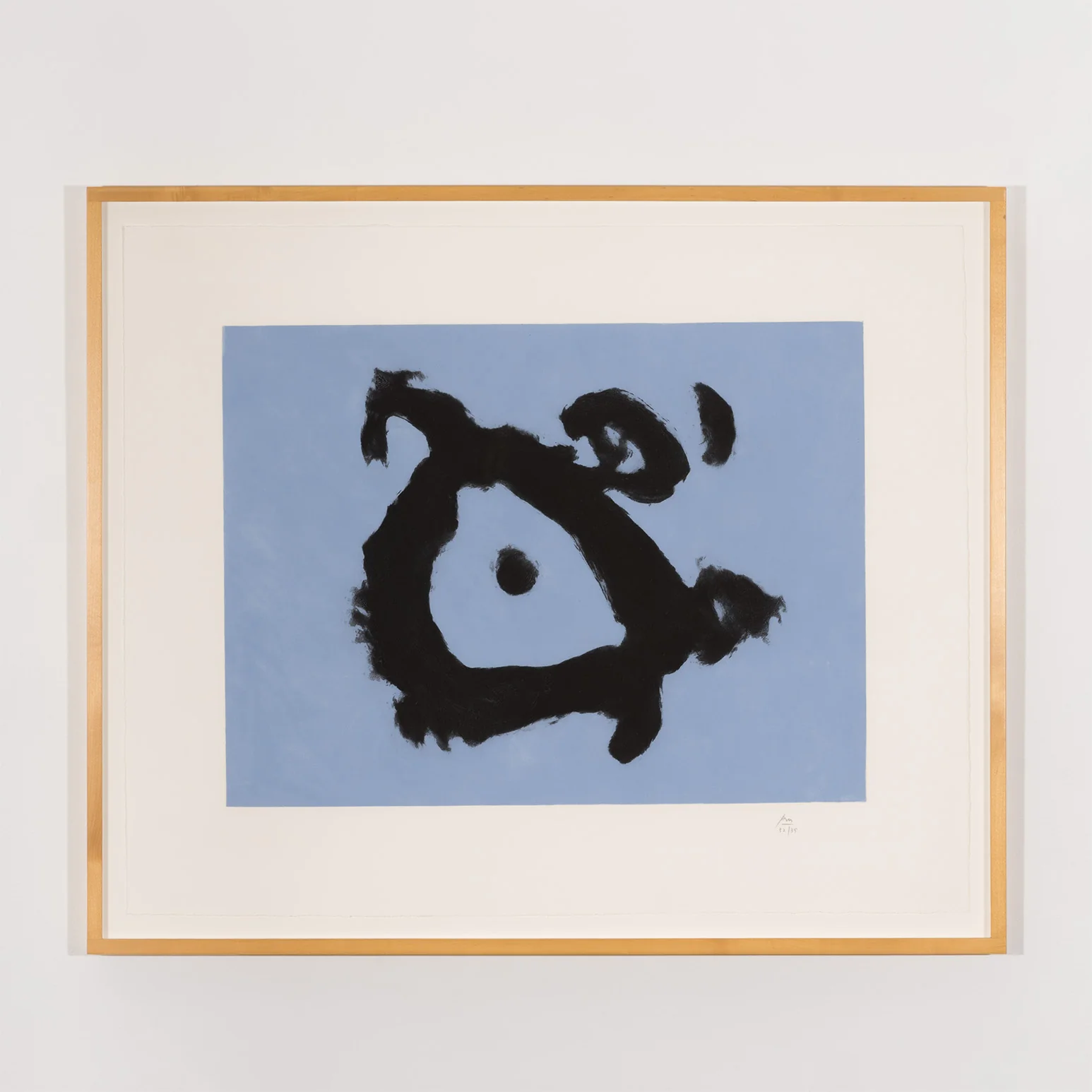 ROBERT MOTHERWELL "THE POET'S EYE" AQUATINT, 1990 - Image 2