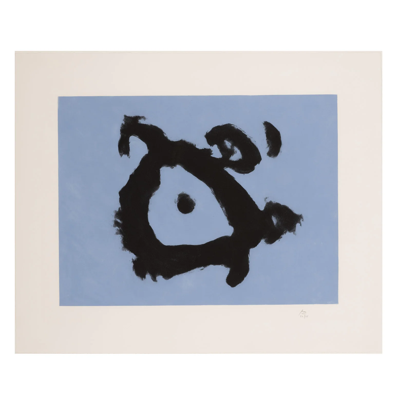 ROBERT MOTHERWELL "THE POET'S EYE" AQUATINT, 1990 - Image 3