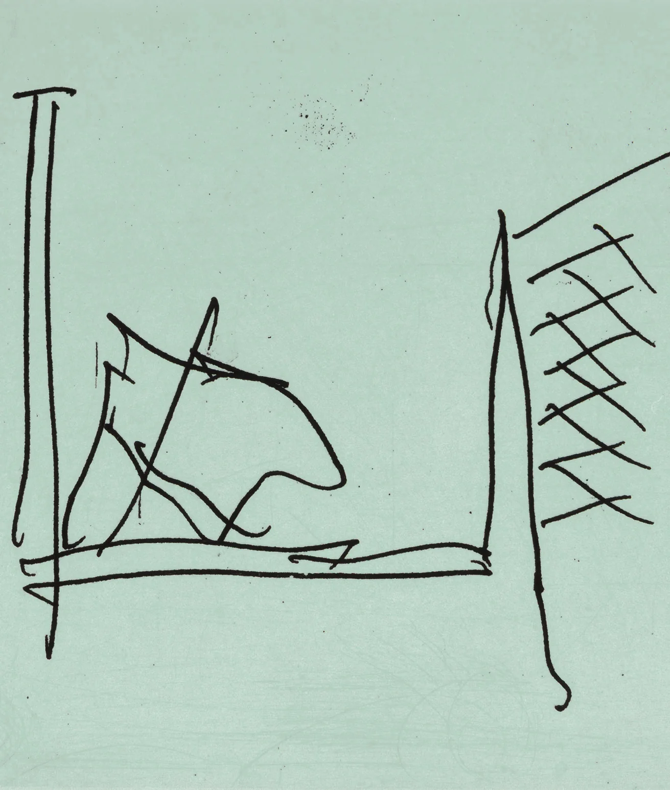 ROBERT MOTHERWELL "ULYSSES: THE HOSPITAL" ETCHING 1988