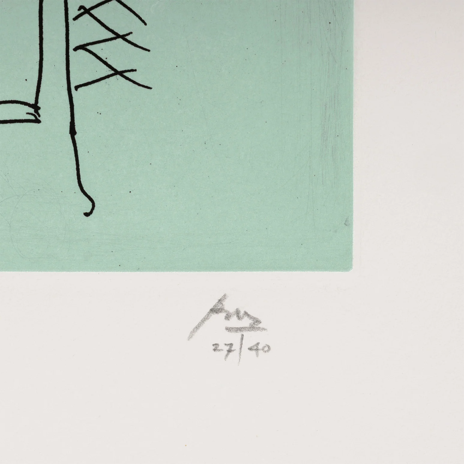 ROBERT MOTHERWELL "ULYSSES: THE HOSPITAL" ETCHING 1988 - Image 3