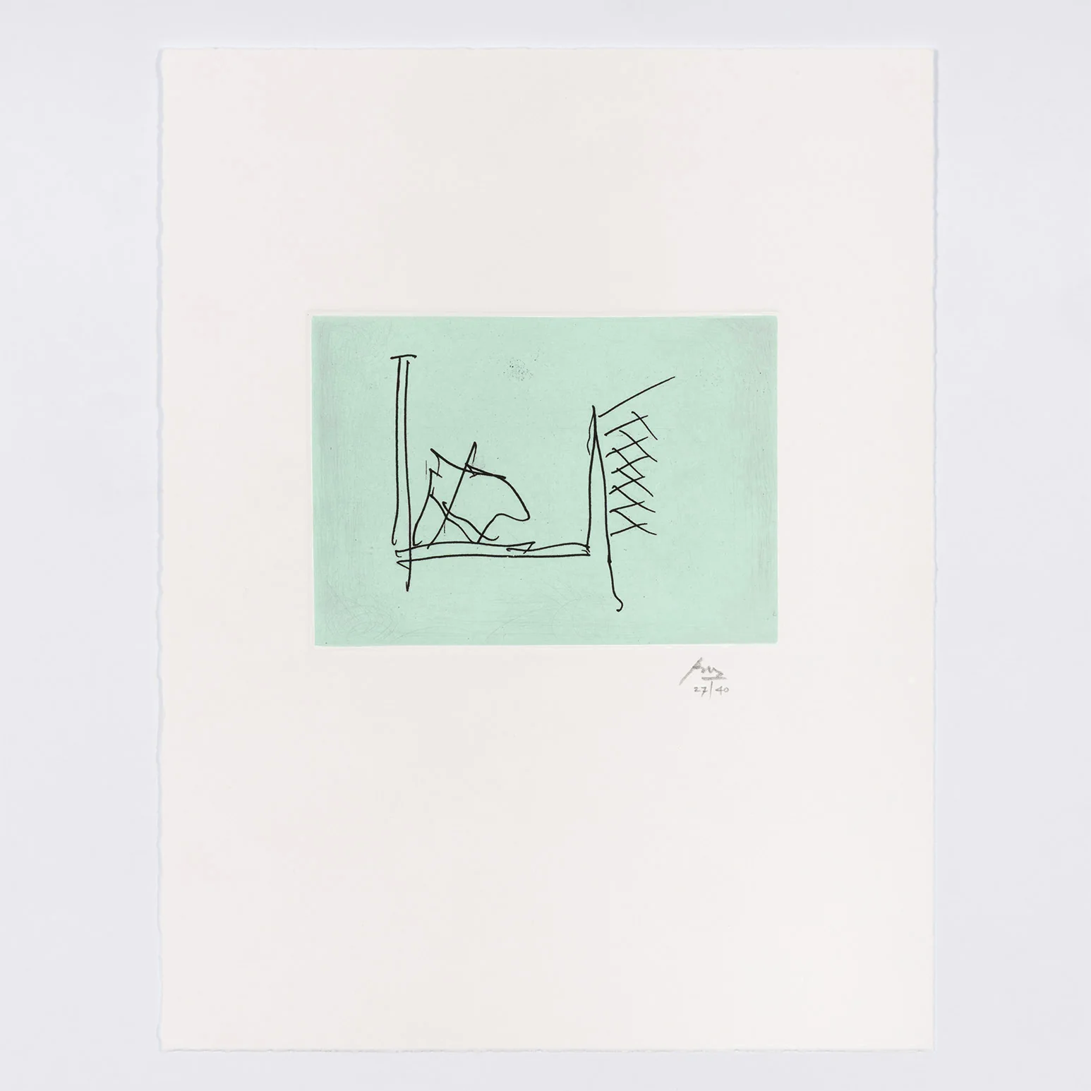 ROBERT MOTHERWELL "ULYSSES: THE HOSPITAL" ETCHING 1988 - Image 9