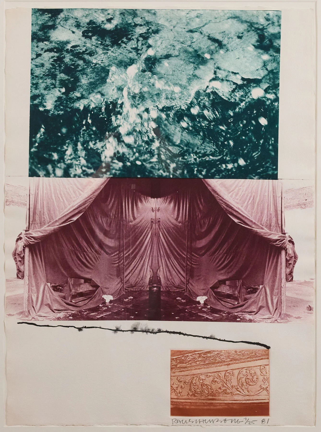 ROBERT RAUSCHENBERG "AQUAFIX" PHOTOLITHOGRAPH, 1981 - Image 3