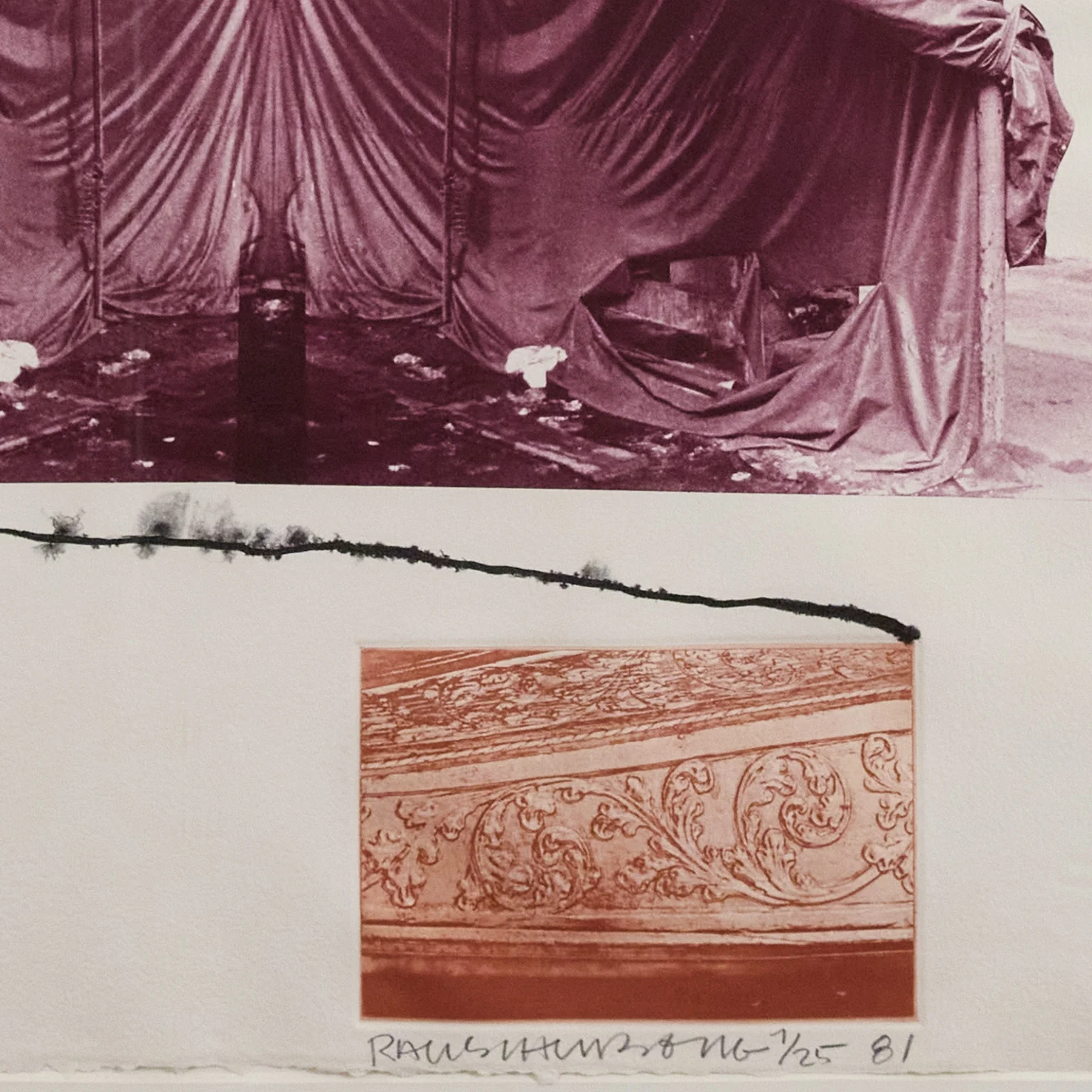 ROBERT RAUSCHENBERG "AQUAFIX" PHOTOLITHOGRAPH, 1981 - Image 4