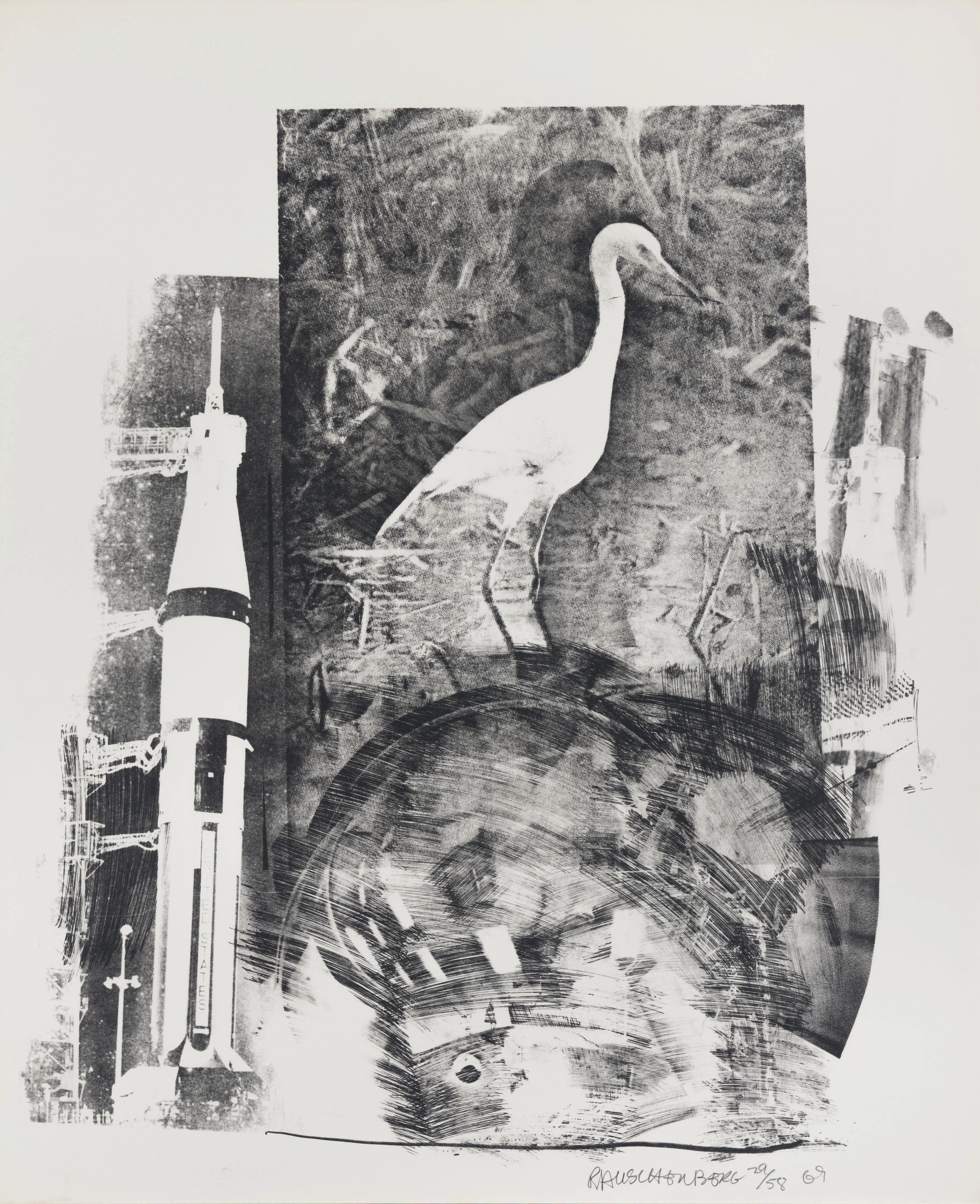 ROBERT RAUSCHENBERG "HORN (STONED MOON)" LITHO, 1969 - Image 15