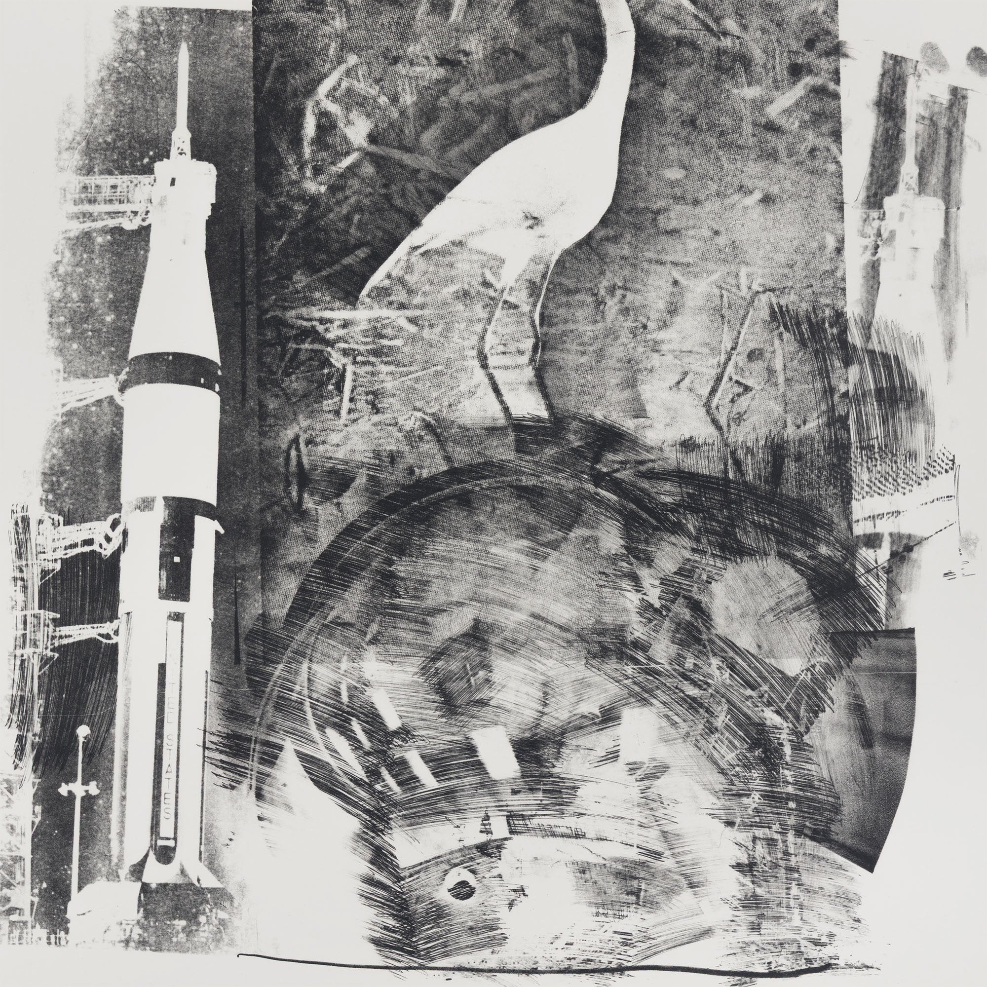 ROBERT RAUSCHENBERG "HORN (STONED MOON)" LITHO, 1969 - Image 6