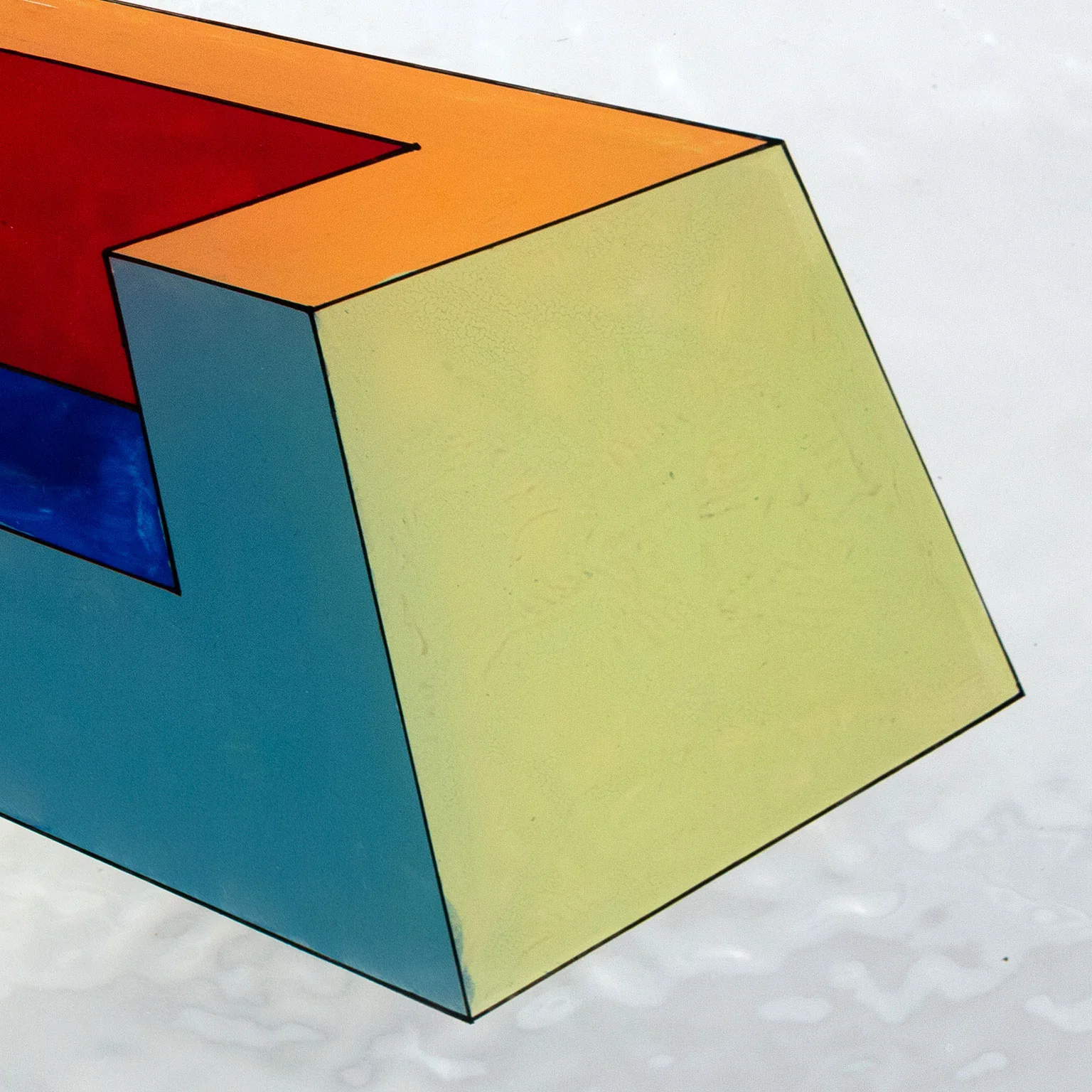 RONALD DAVIS "TRUNCATE" PAINTING, 1967 - Image 8