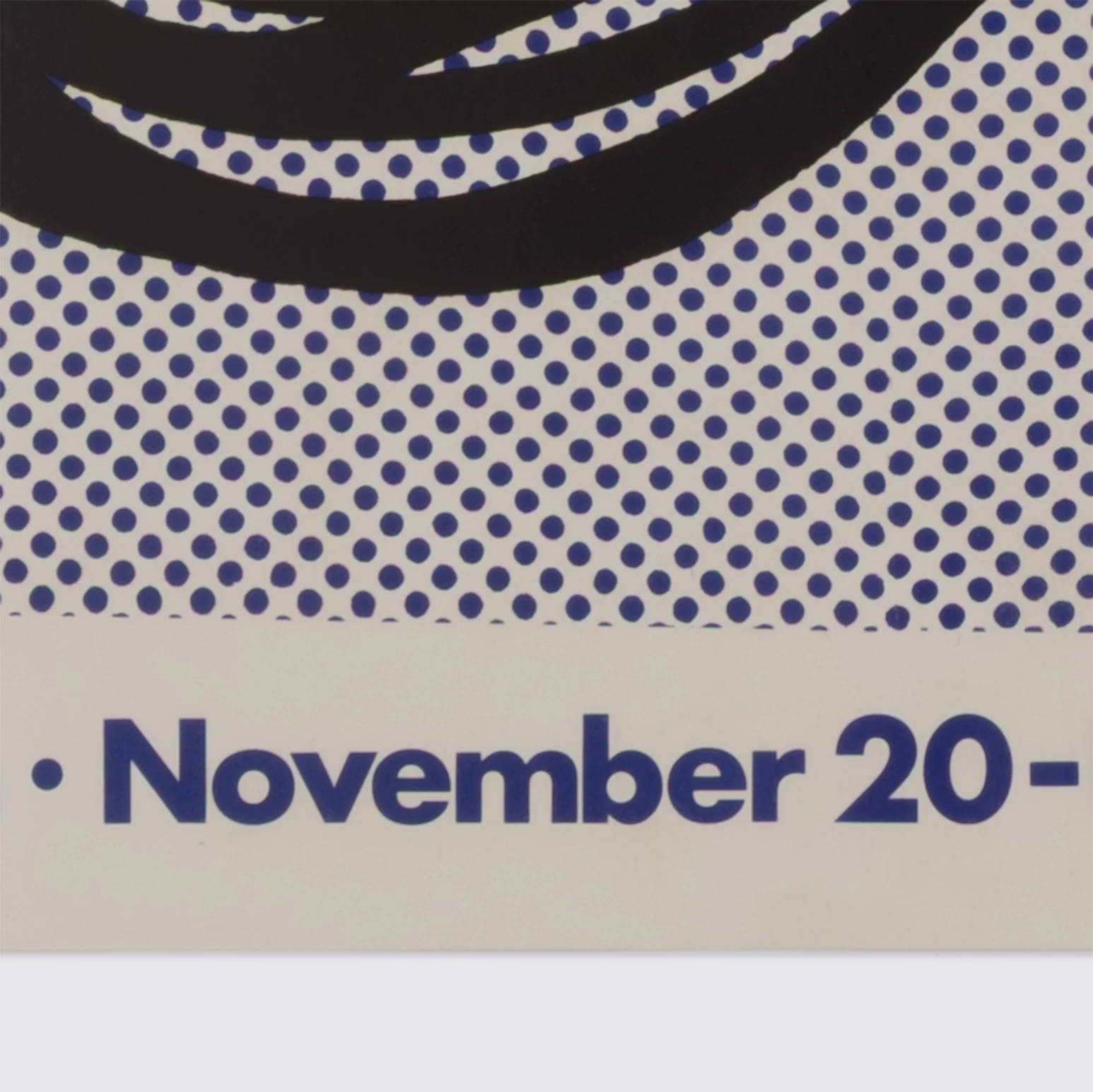 ROY LICHTENSTEIN "BRUSHSTROKE" EXHIBITION POSTER, 1965 - Image 10