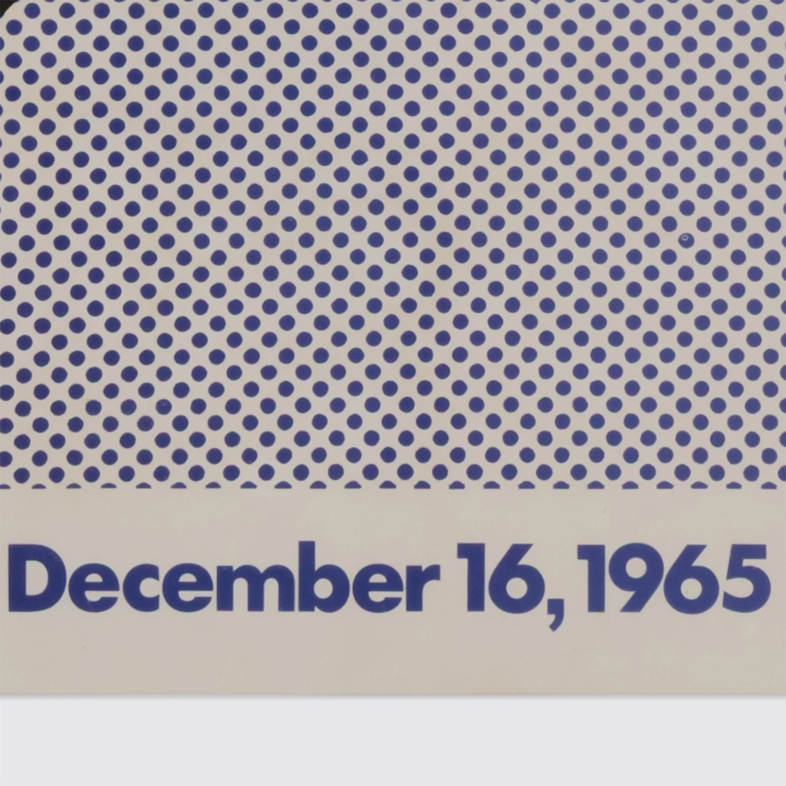 ROY LICHTENSTEIN "BRUSHSTROKE" EXHIBITION POSTER, 1965 - Image 11