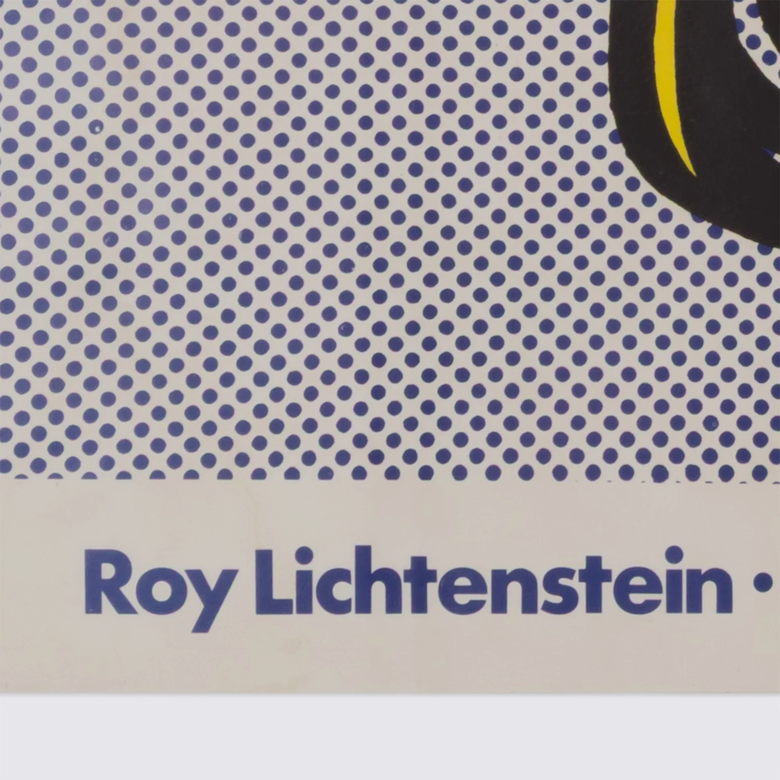ROY LICHTENSTEIN "BRUSHSTROKE" EXHIBITION POSTER, 1965 - Image 9