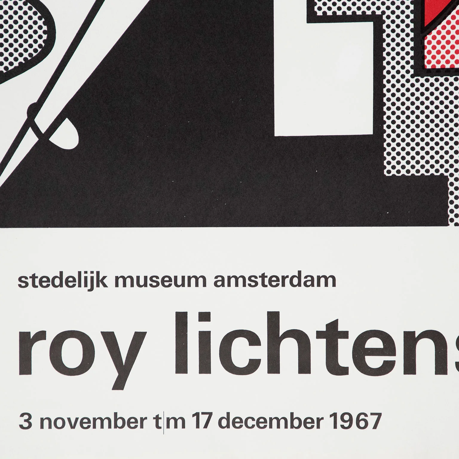 ROY LICHTENSTEIN "STEDELIJK MUSEUM AMSTERDAM" EXHIBITION POSTER, 1967 - Image 9