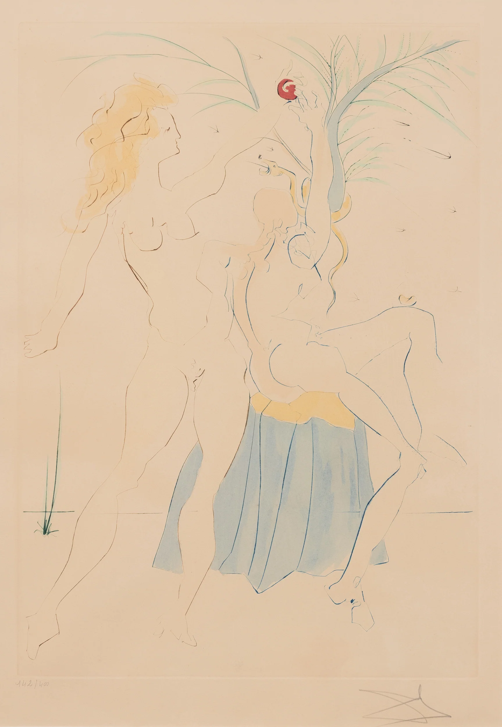 SALVADOR DALI "ADAM & EVE" ETCHING, 1975 - Image 13
