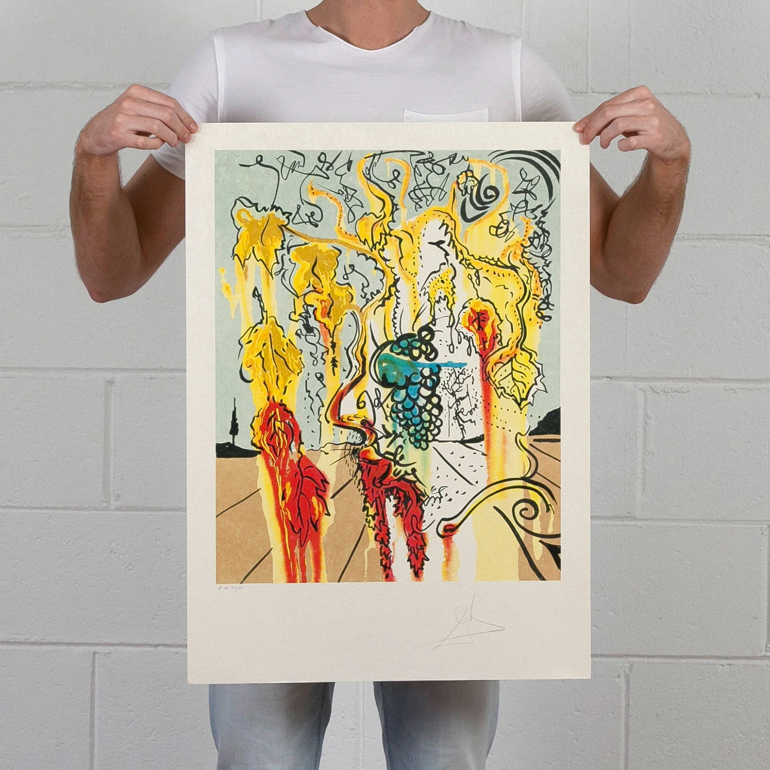 SALVADOR DALI "PORTRAIT OF AUTUMN" 1980, LITHO - Image 8
