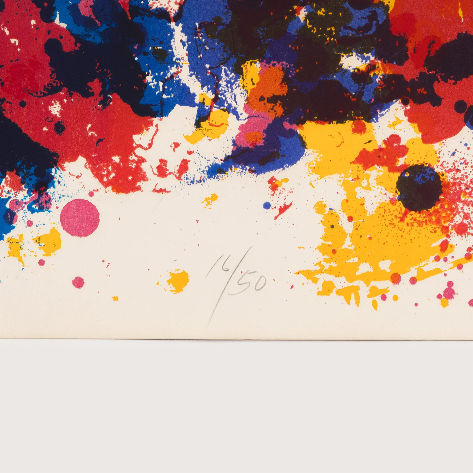 SAM FRANCIS "FIREWOOD" SCREENPRINT, 1973 - Image 5