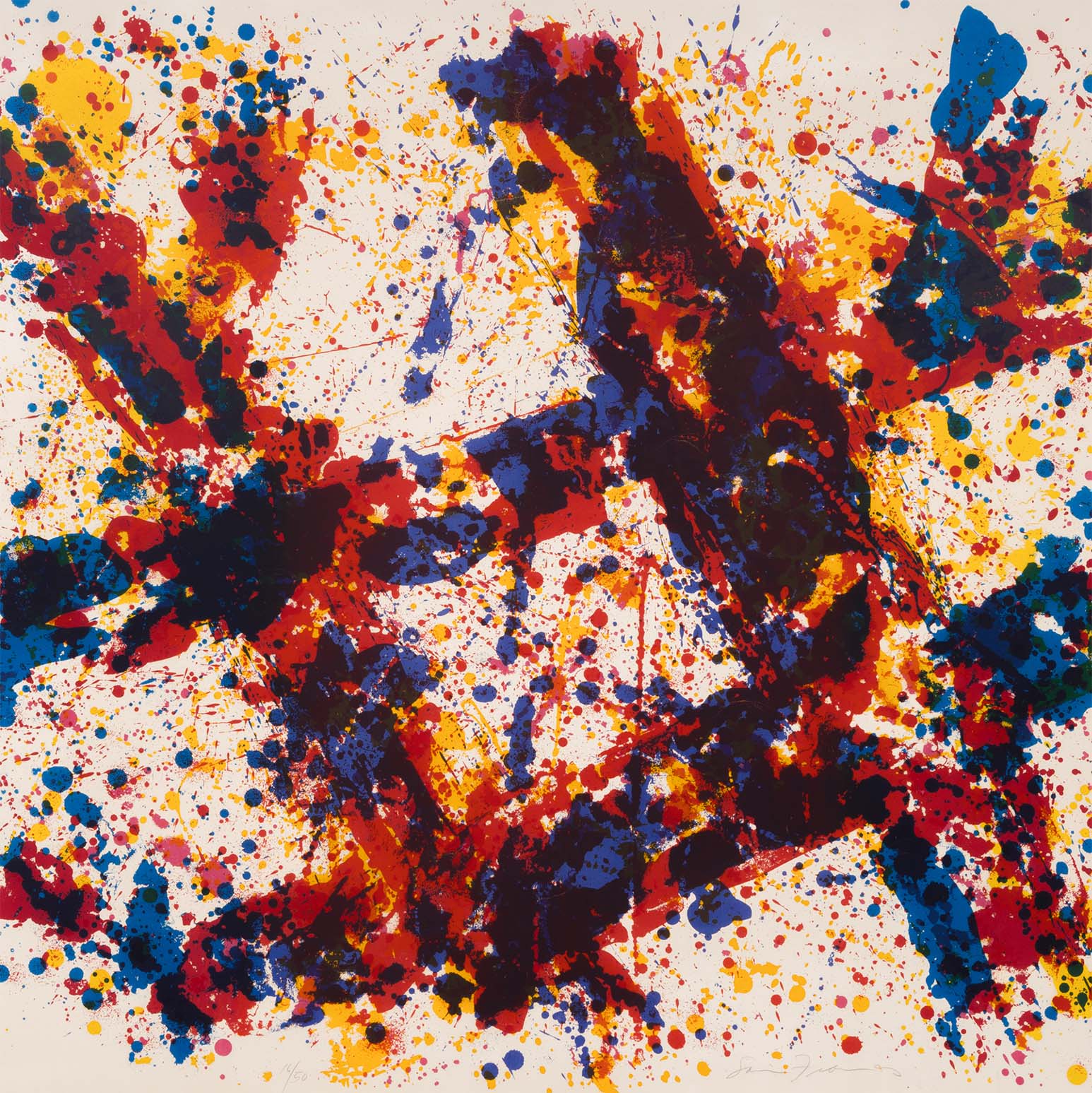 SAM FRANCIS "FIREWOOD" SCREENPRINT, 1973 - Image 6