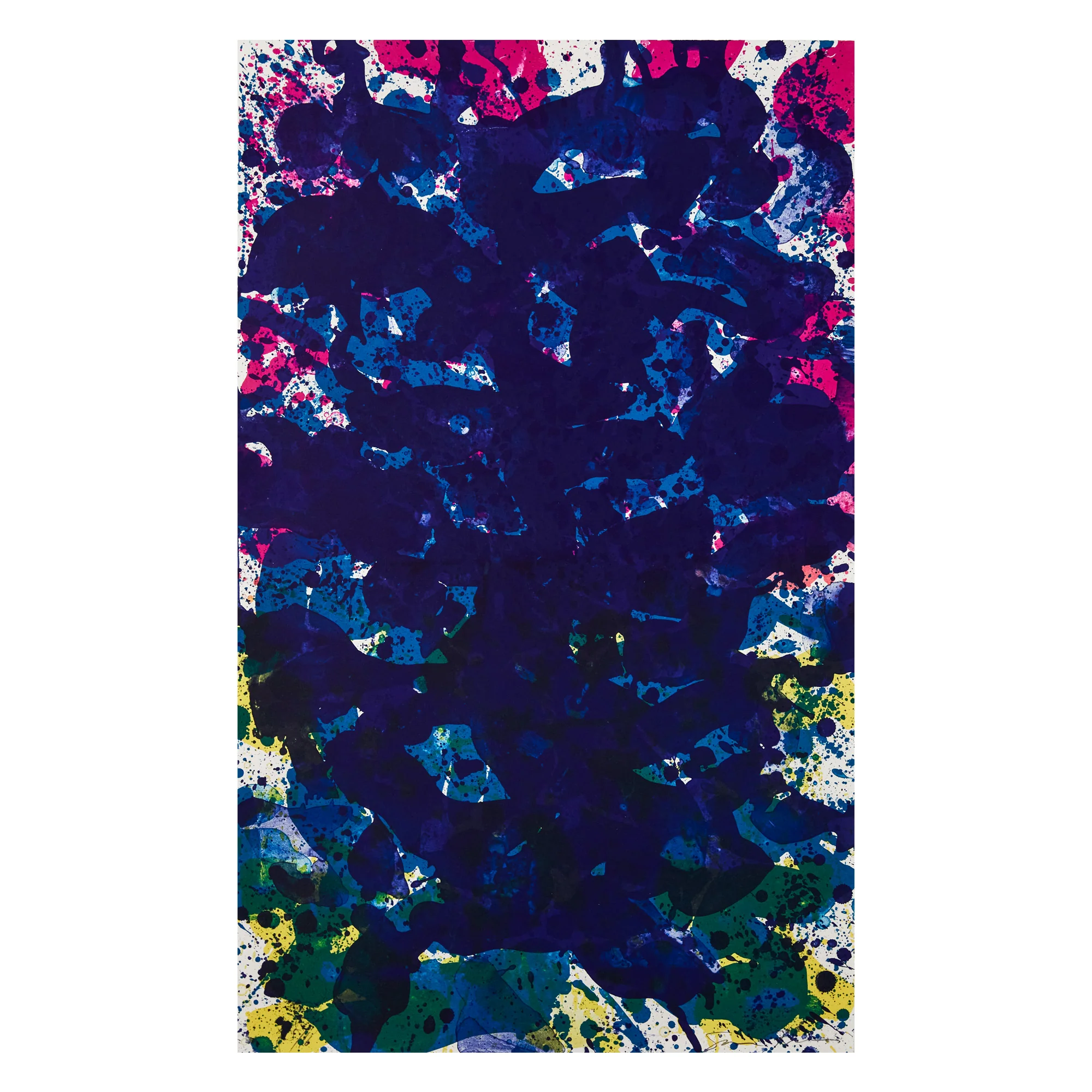 SAM FRANCIS "DEEP BLUE" LITHOGRAPH, 1972 - Image 3