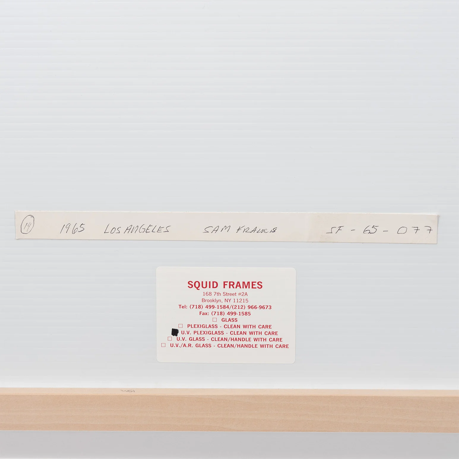 SAM FRANCIS "UNTITLED (LOS ANGELES)", 1965 - Image 17
