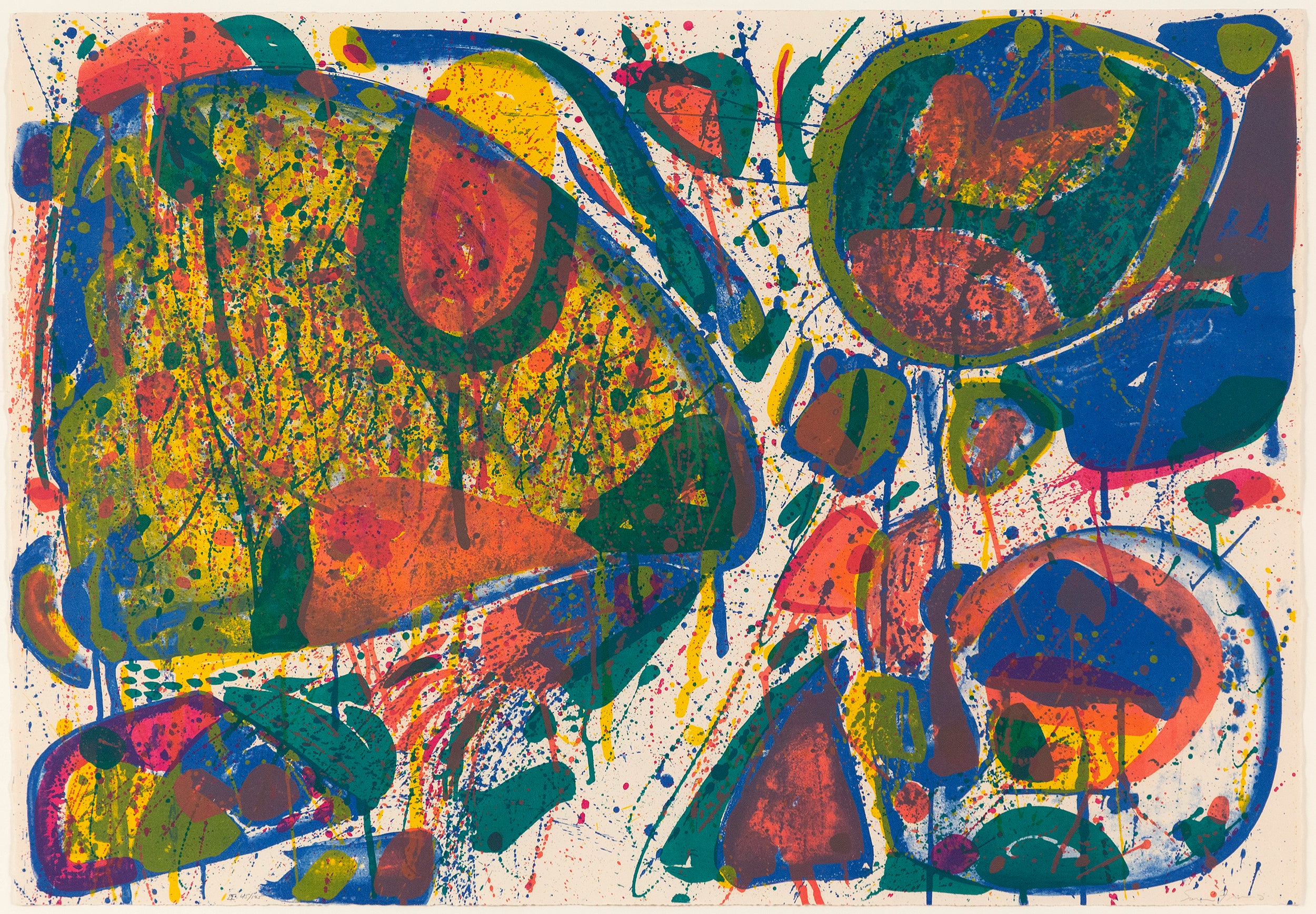 SAM FRANCIS "BRIGHT JADE GHOST" LITHOGRAPH, 1963 - Image 13