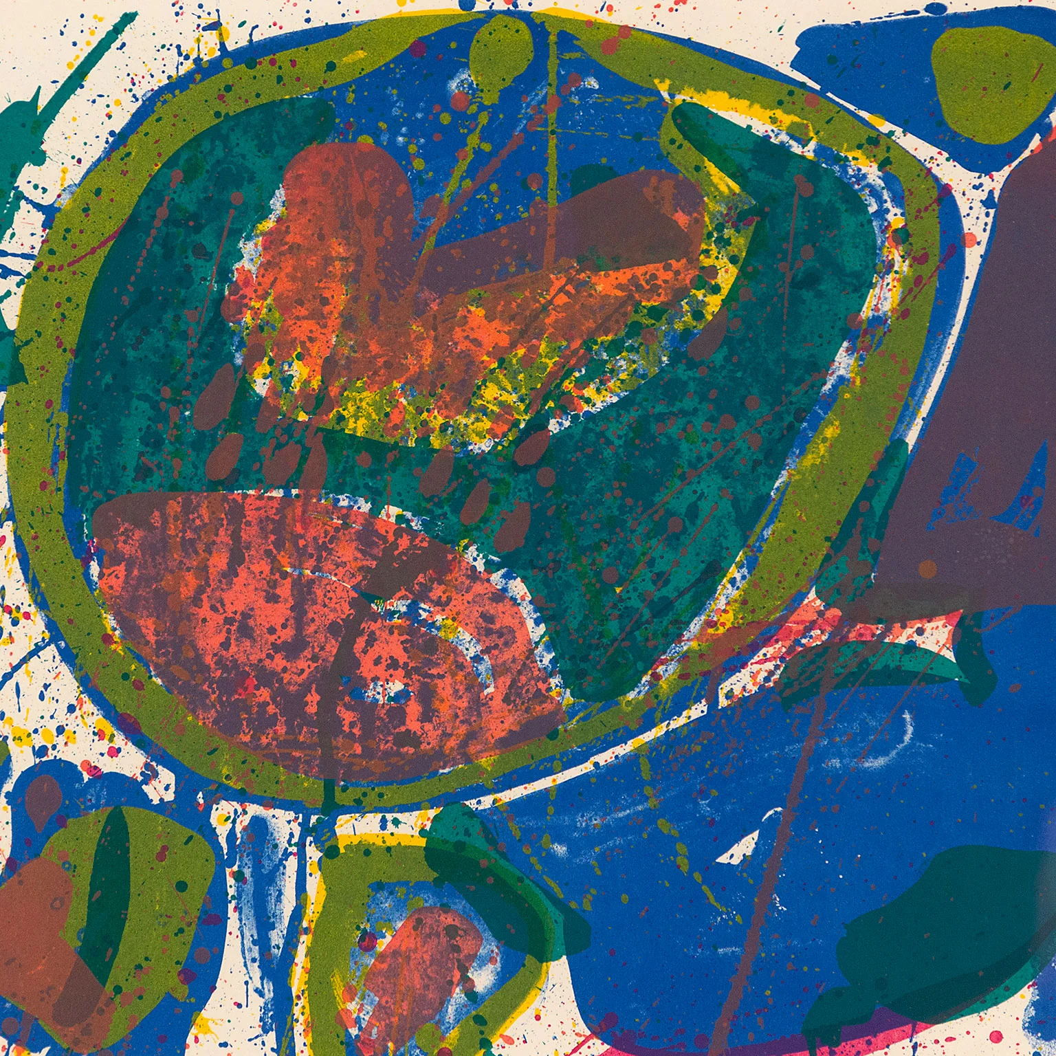 SAM FRANCIS "BRIGHT JADE GHOST" LITHOGRAPH, 1963 - Image 6
