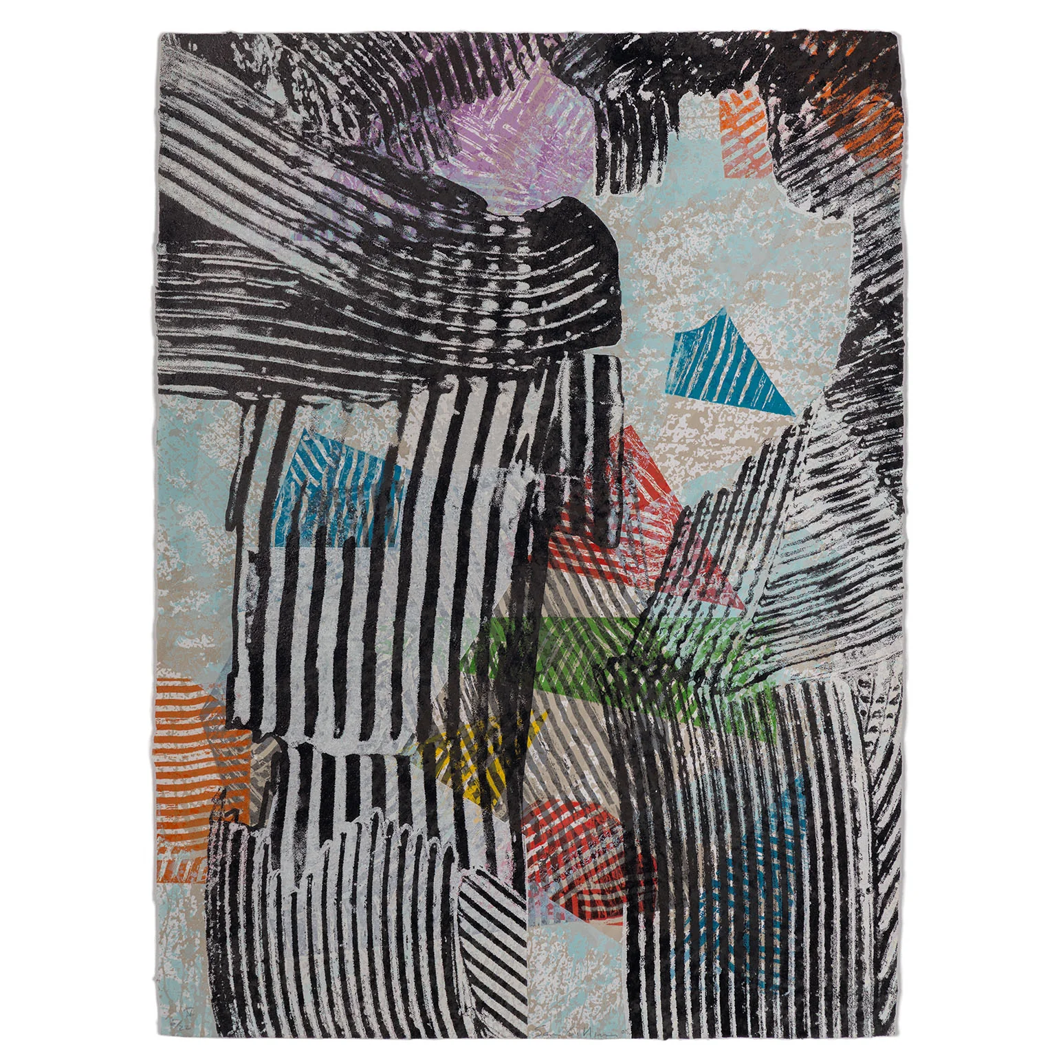 SAM GILLIAM "DOGON V" LITHOGRAPH, 2005 - Image 3