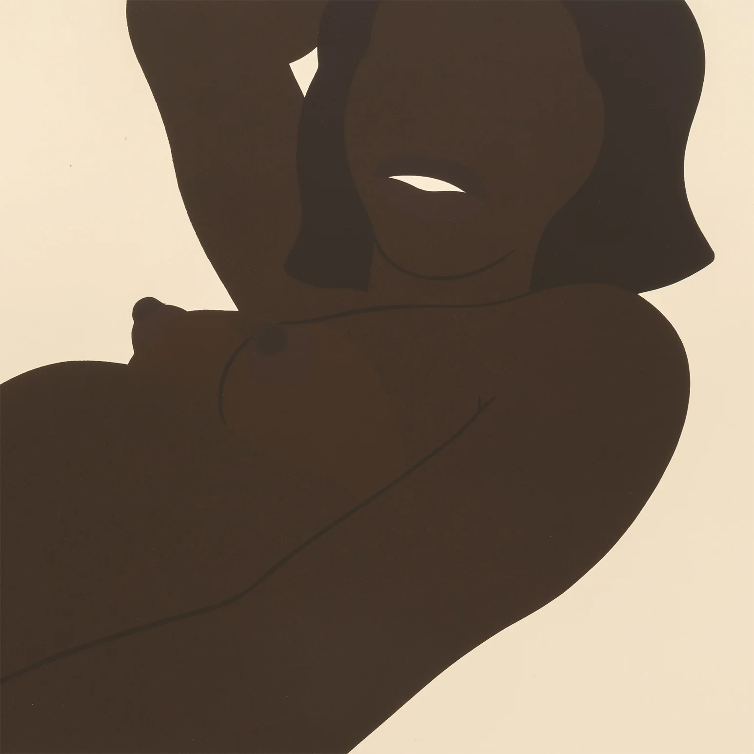 TOM WESSELMANN "GREAT AMERICAN BROWN NUDE" SCREENPRINT, 1971 - Image 5