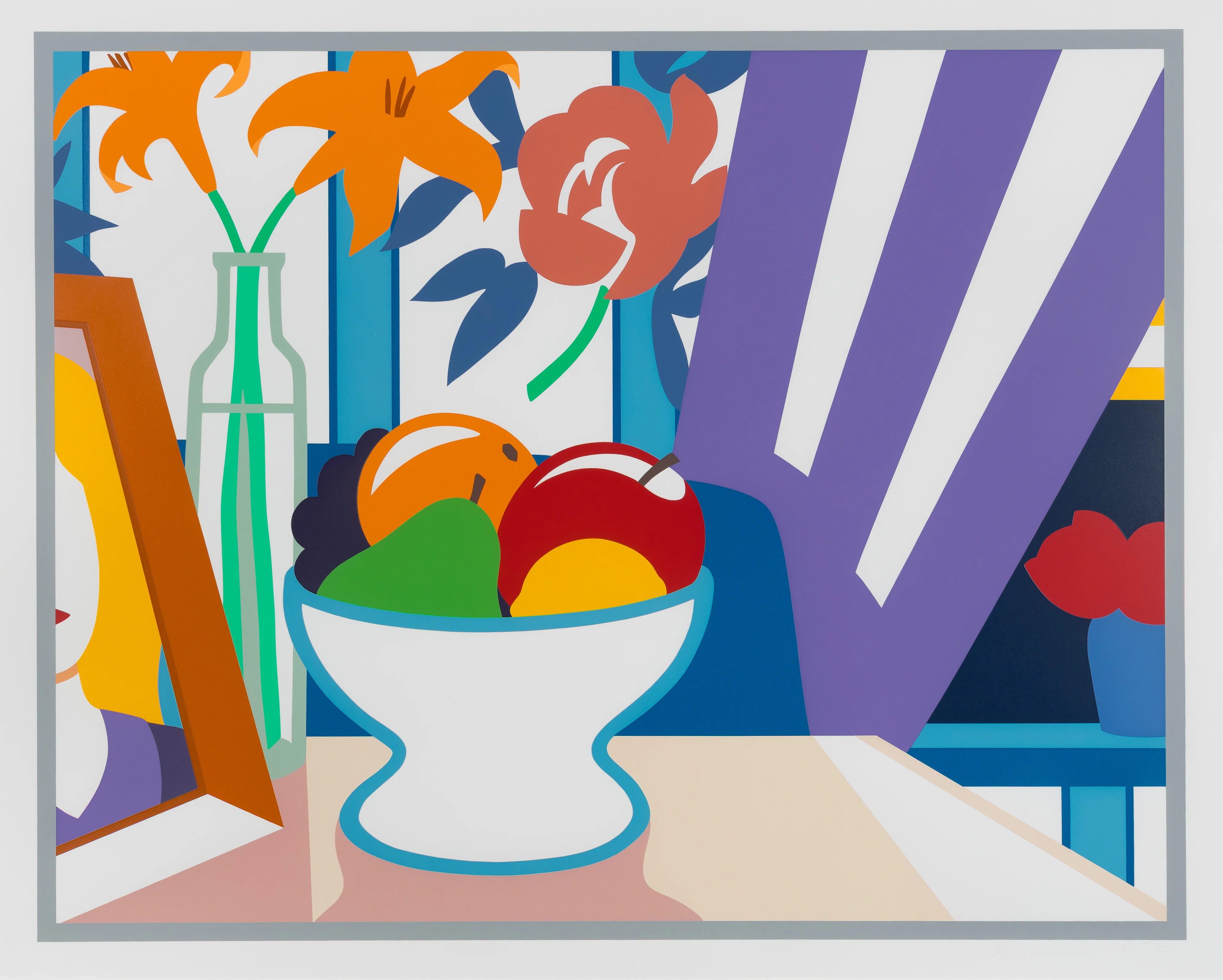 TOM WESSELMANN "STILL LIFE W LILLIES & MIXED FRUITS" 1997 - Image 16