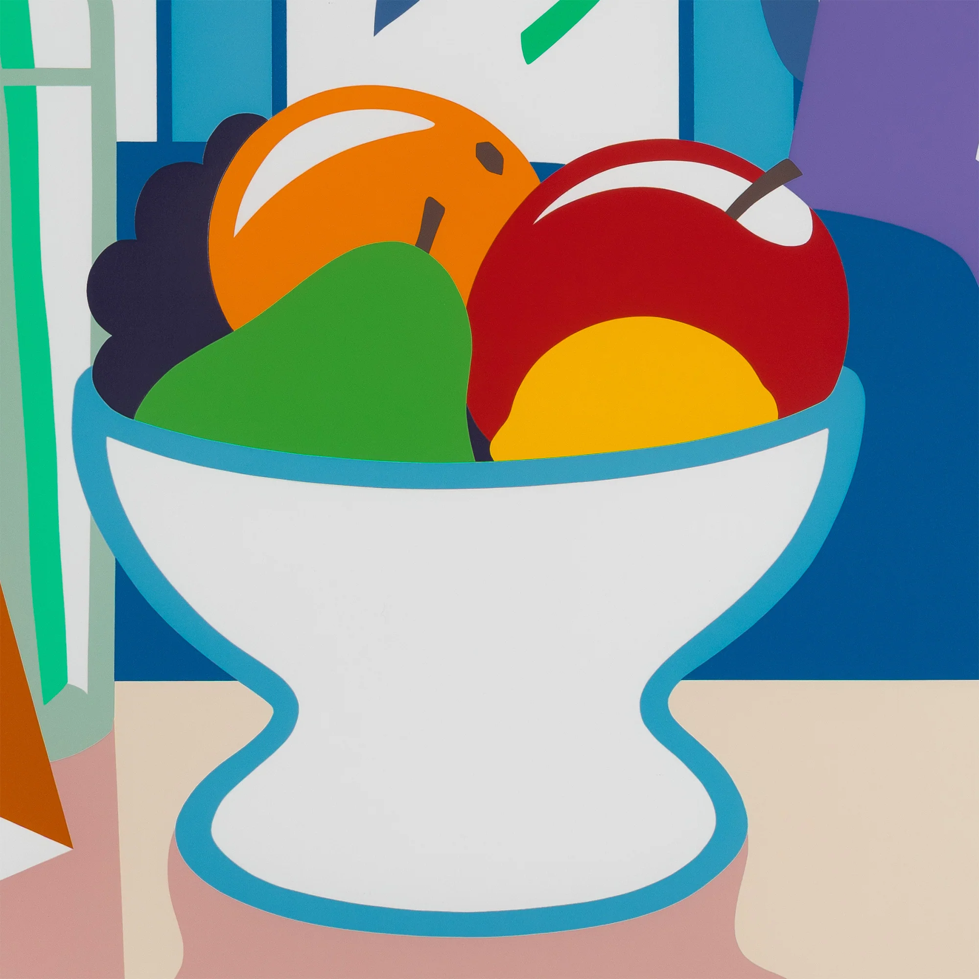 TOM WESSELMANN "STILL LIFE W LILLIES & MIXED FRUITS" 1997 - Image 7