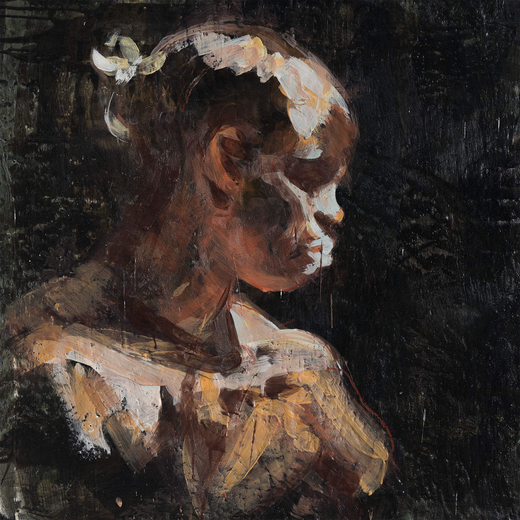 TONY SCHERMAN "PROFILE OF SIMONE" PAINTING, 2006 - Image 4