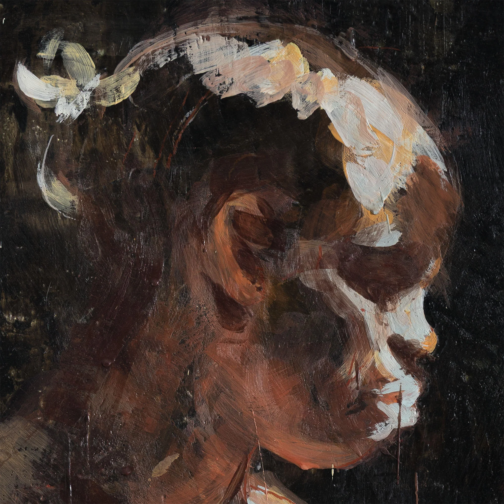 TONY SCHERMAN "PROFILE OF SIMONE" PAINTING, 2006 - Image 5