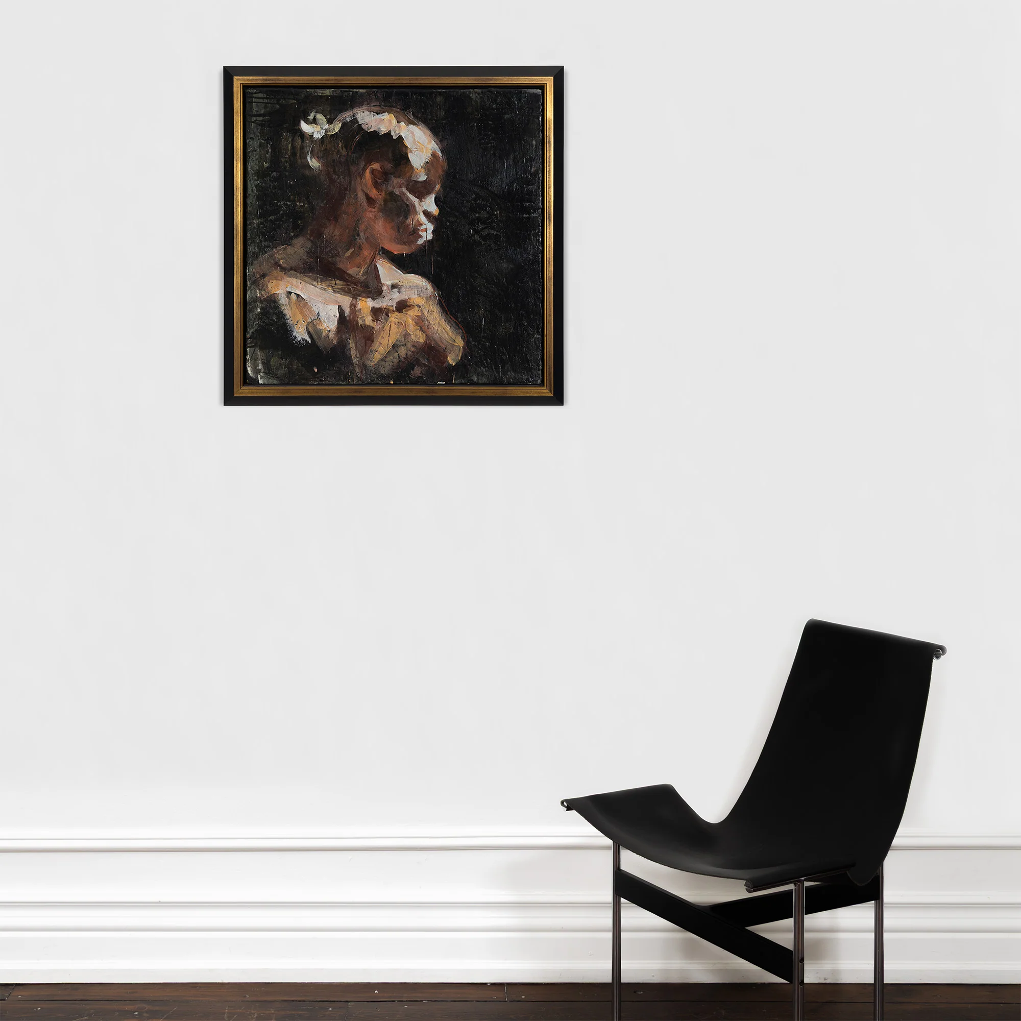 TONY SCHERMAN "PROFILE OF SIMONE" PAINTING, 2006 - Image 9