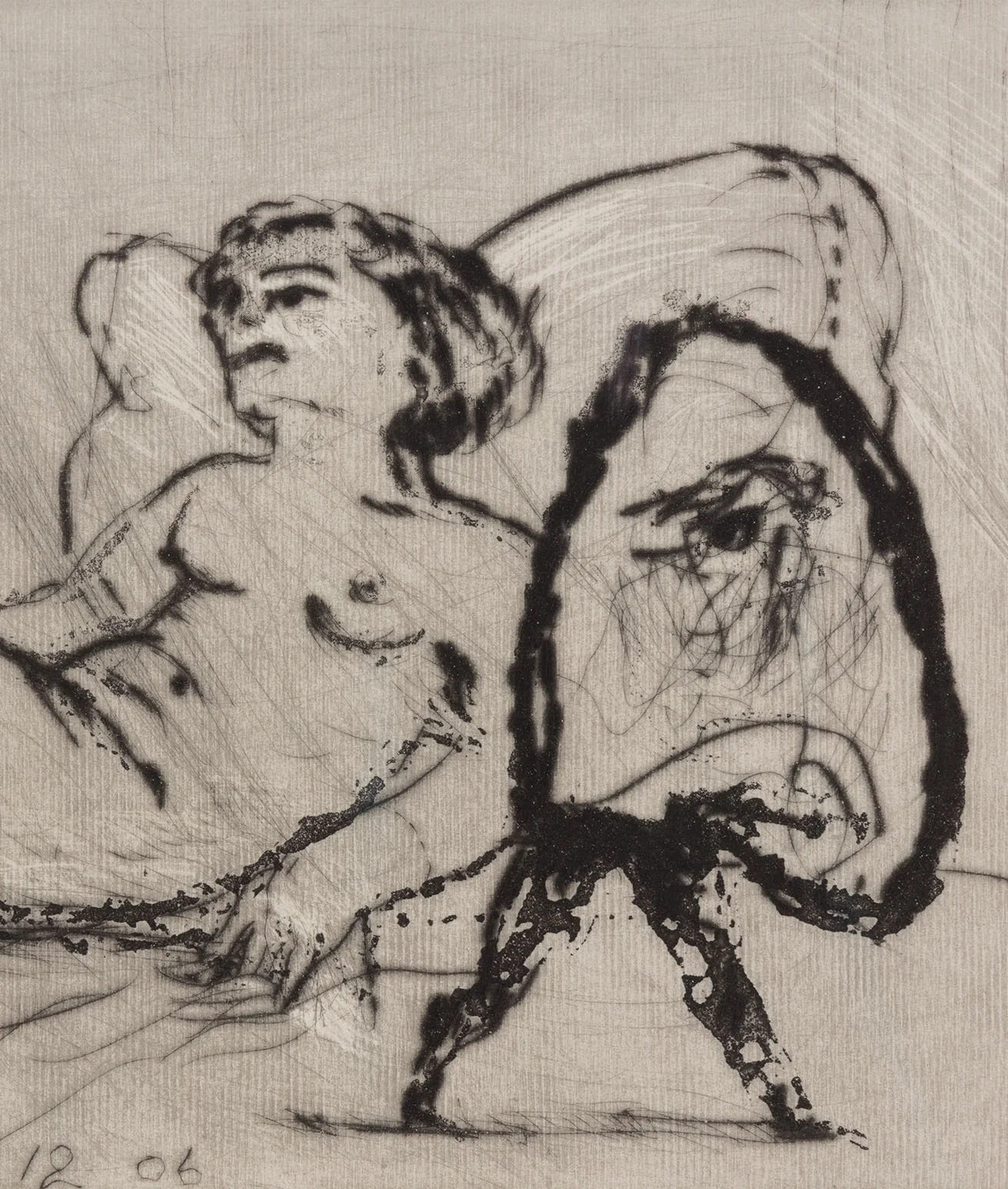 WILLIAM KENTRIDGE “NOSE #1" ETCHING, 2007