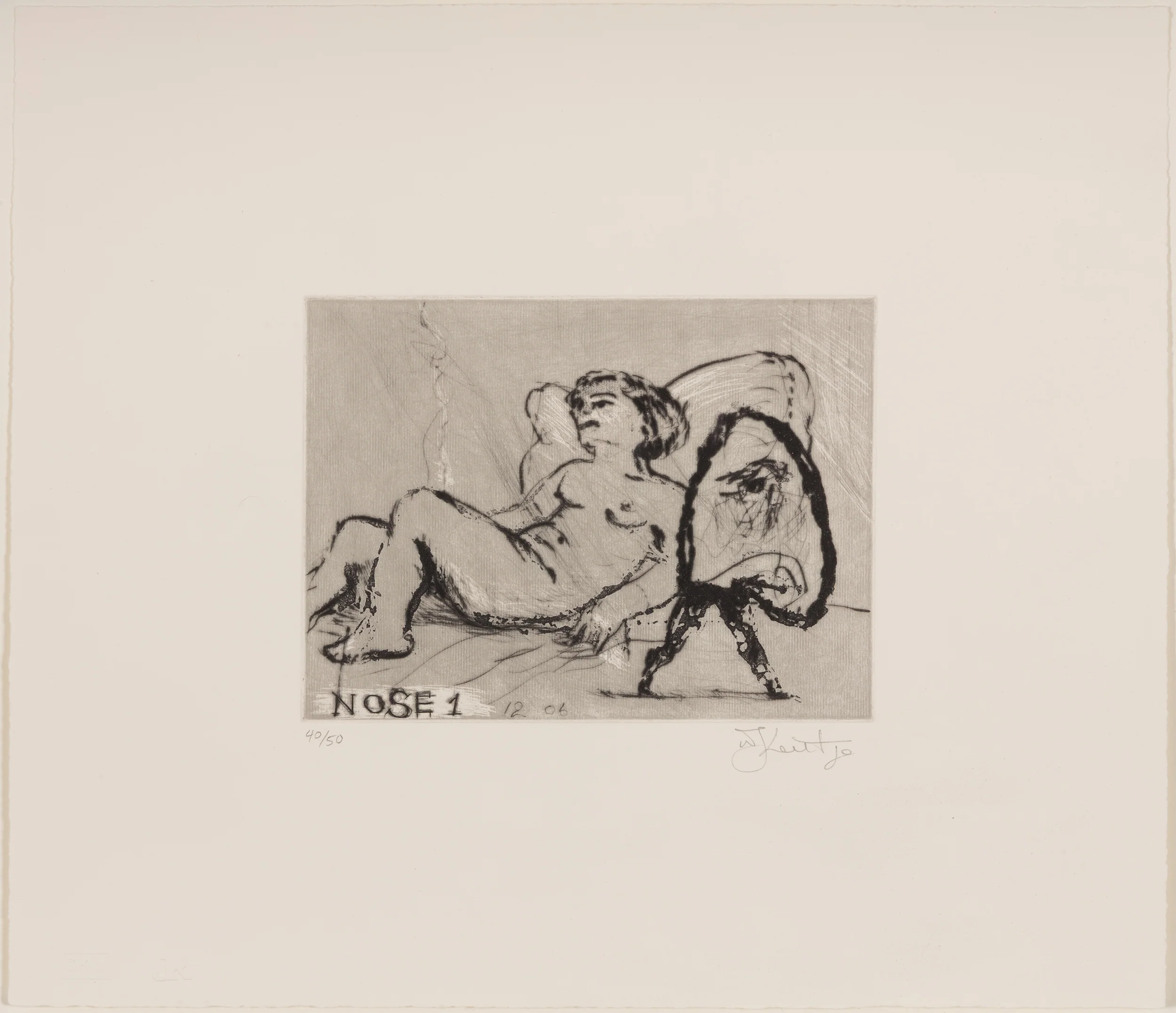 WILLIAM KENTRIDGE “NOSE #1" ETCHING, 2007 - Image 2