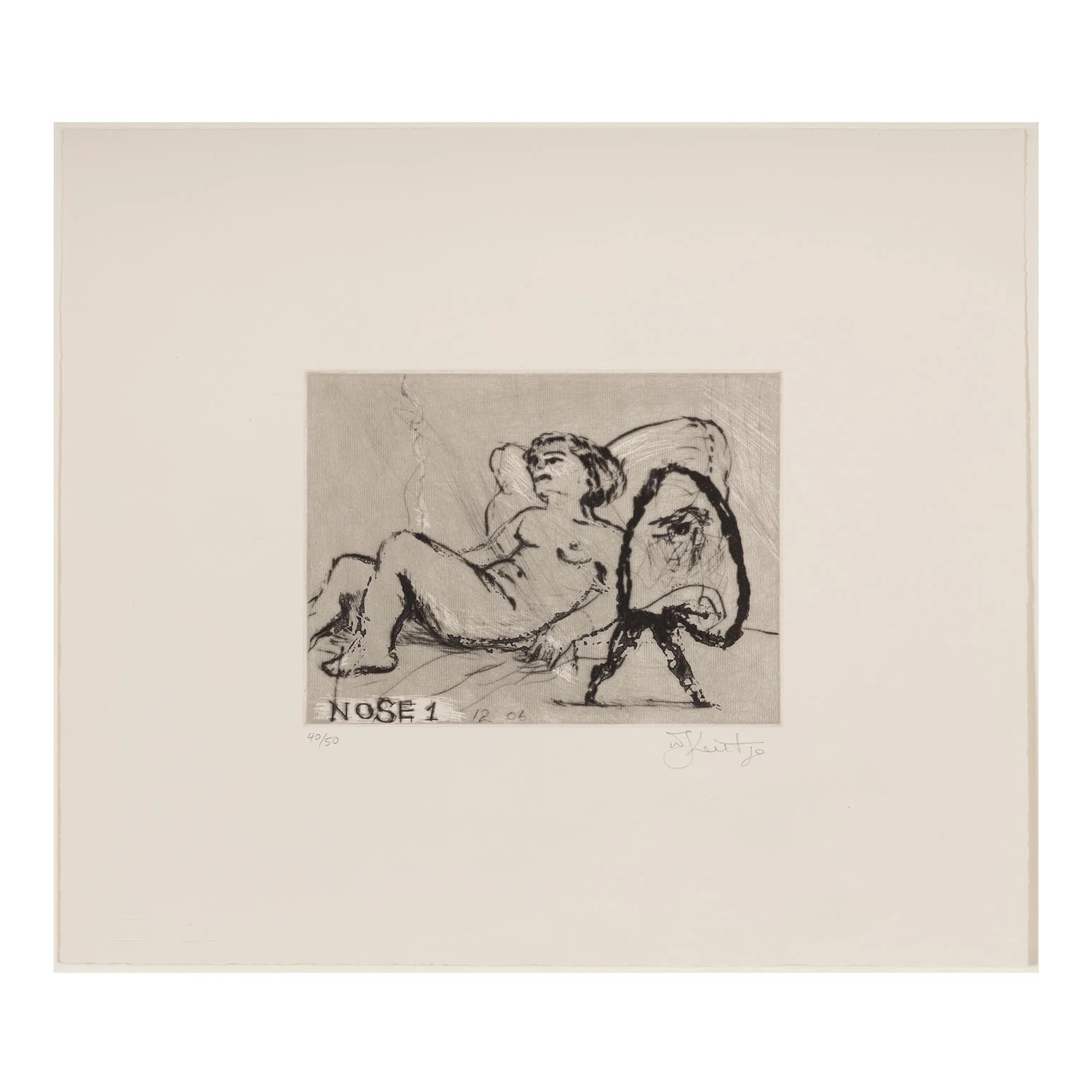 WILLIAM KENTRIDGE “NOSE #1" ETCHING, 2007 - Image 4