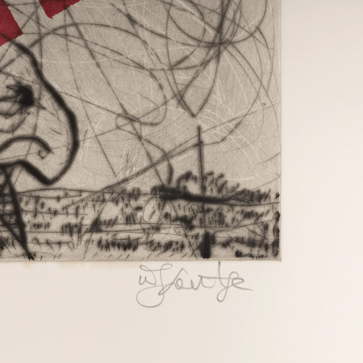 WILLIAM KENTRIDGE “NOSE #22" ETCHING, 2007 - Image 4