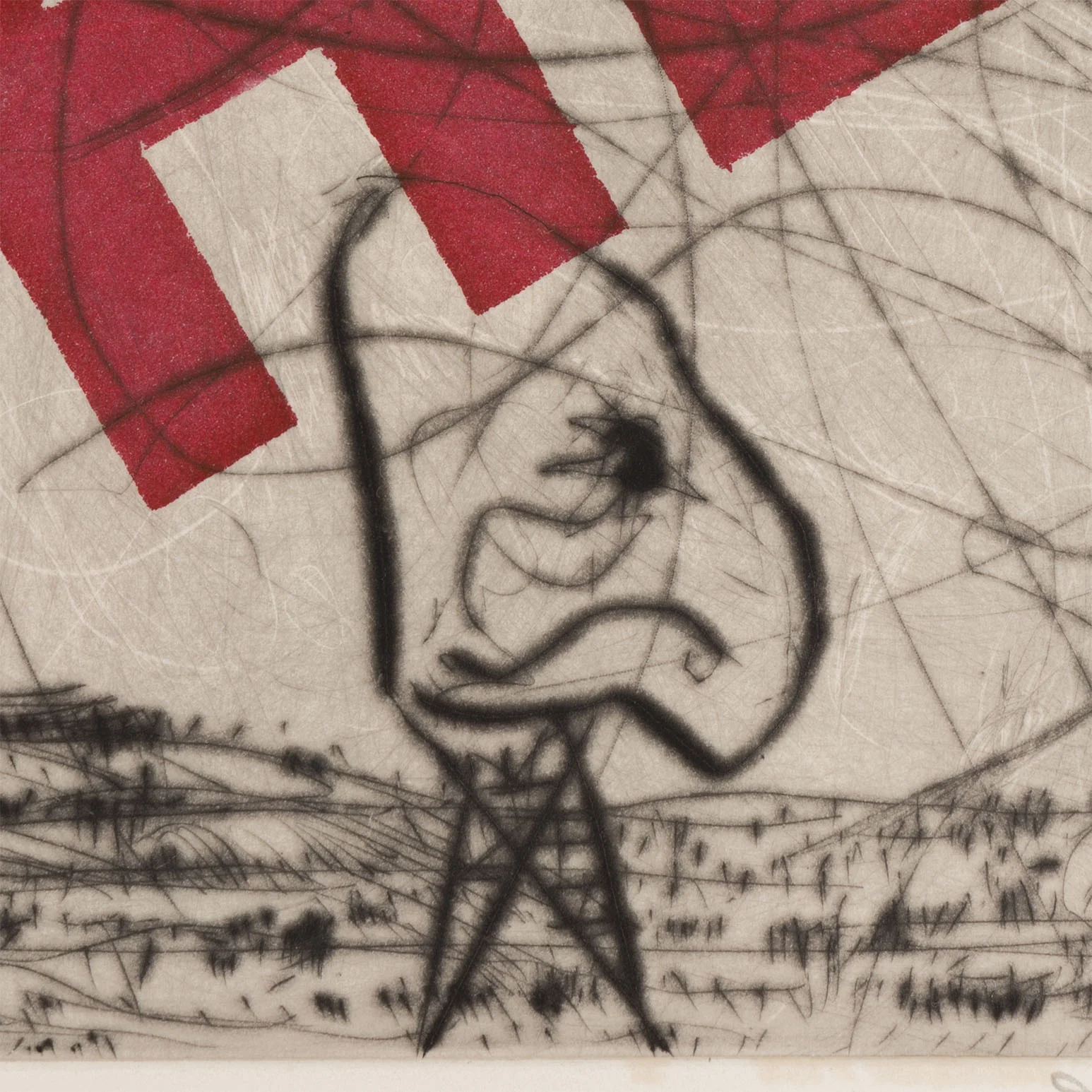 WILLIAM KENTRIDGE “NOSE #22" ETCHING, 2007 - Image 7