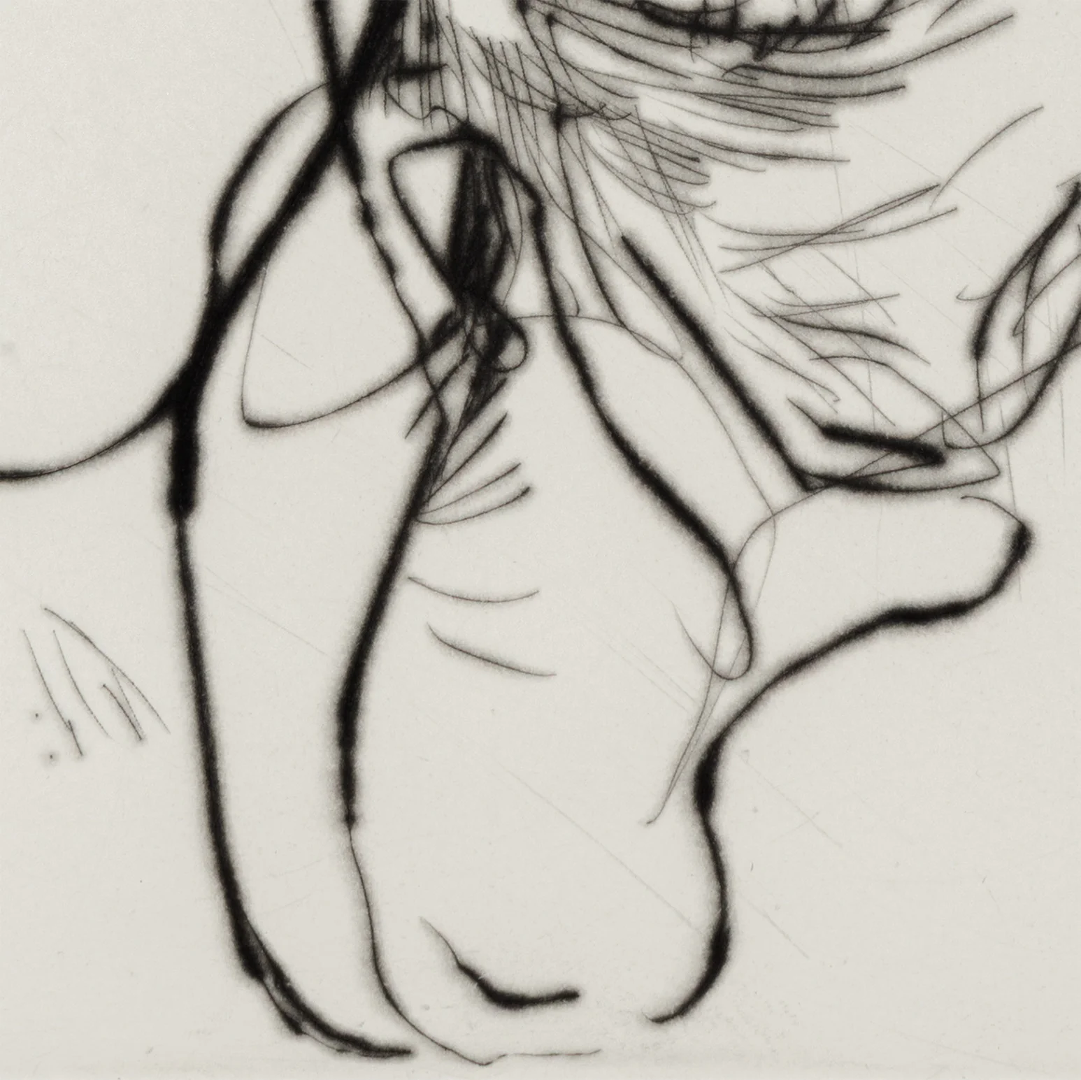 WILLIAM KENTRIDGE “SELF PORTRAIT” DRYPOINT, 2010-11 - Image 12