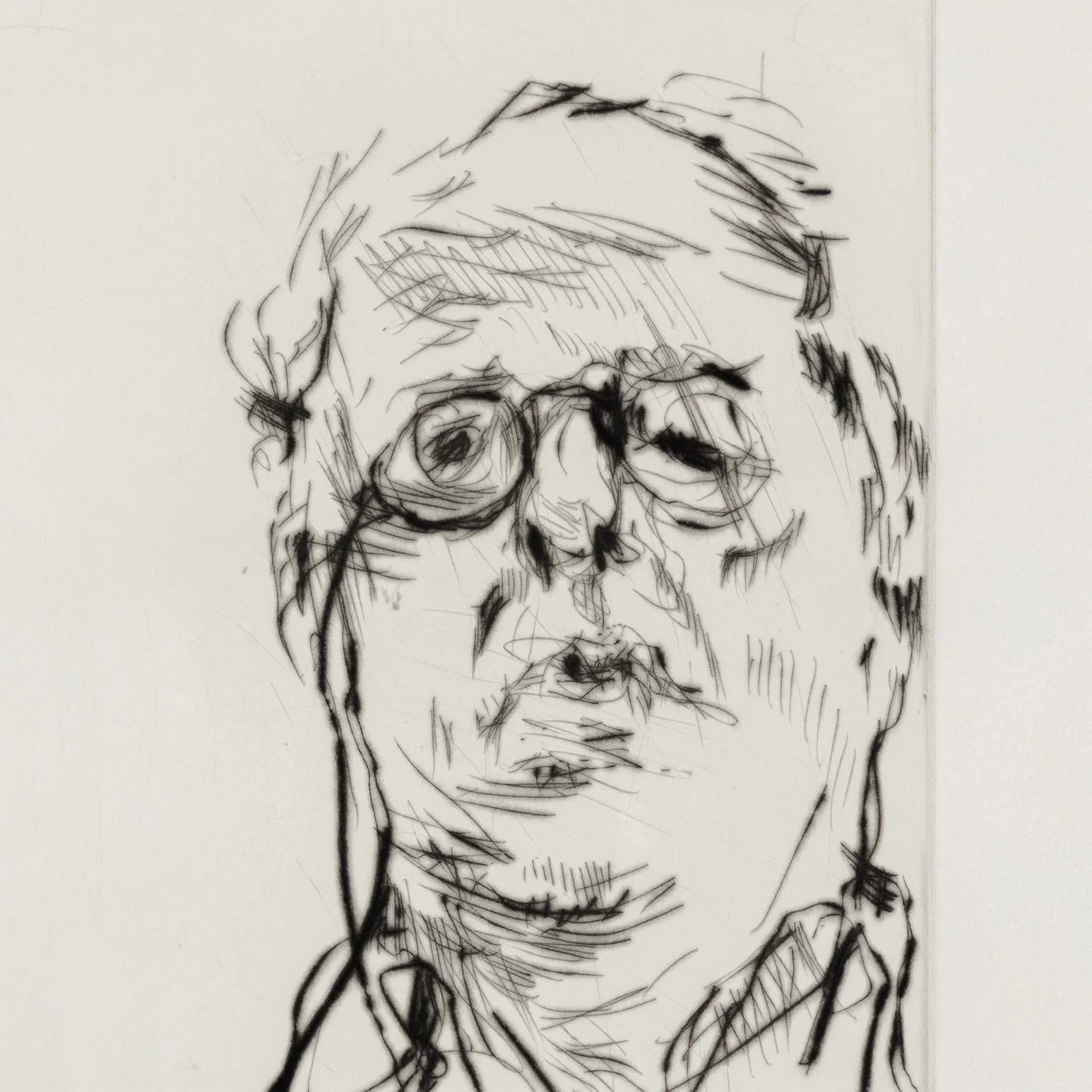 WILLIAM KENTRIDGE “SELF PORTRAIT” DRYPOINT, 2010-11 - Image 9