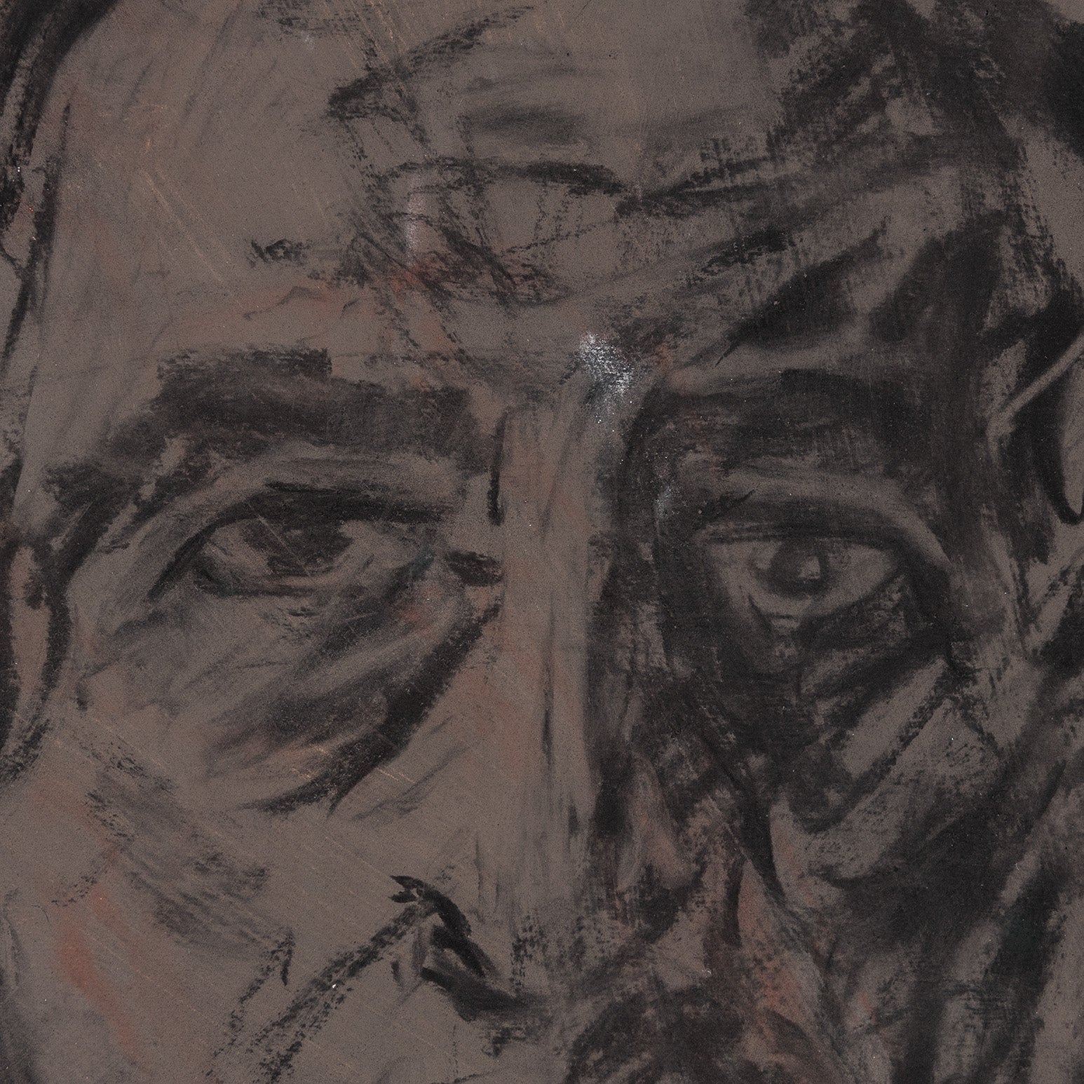 WILLIAM KENTRIDGE “SELF PORTRAIT” MIXED MEDIA ON PAPER, 1992 - Image 4