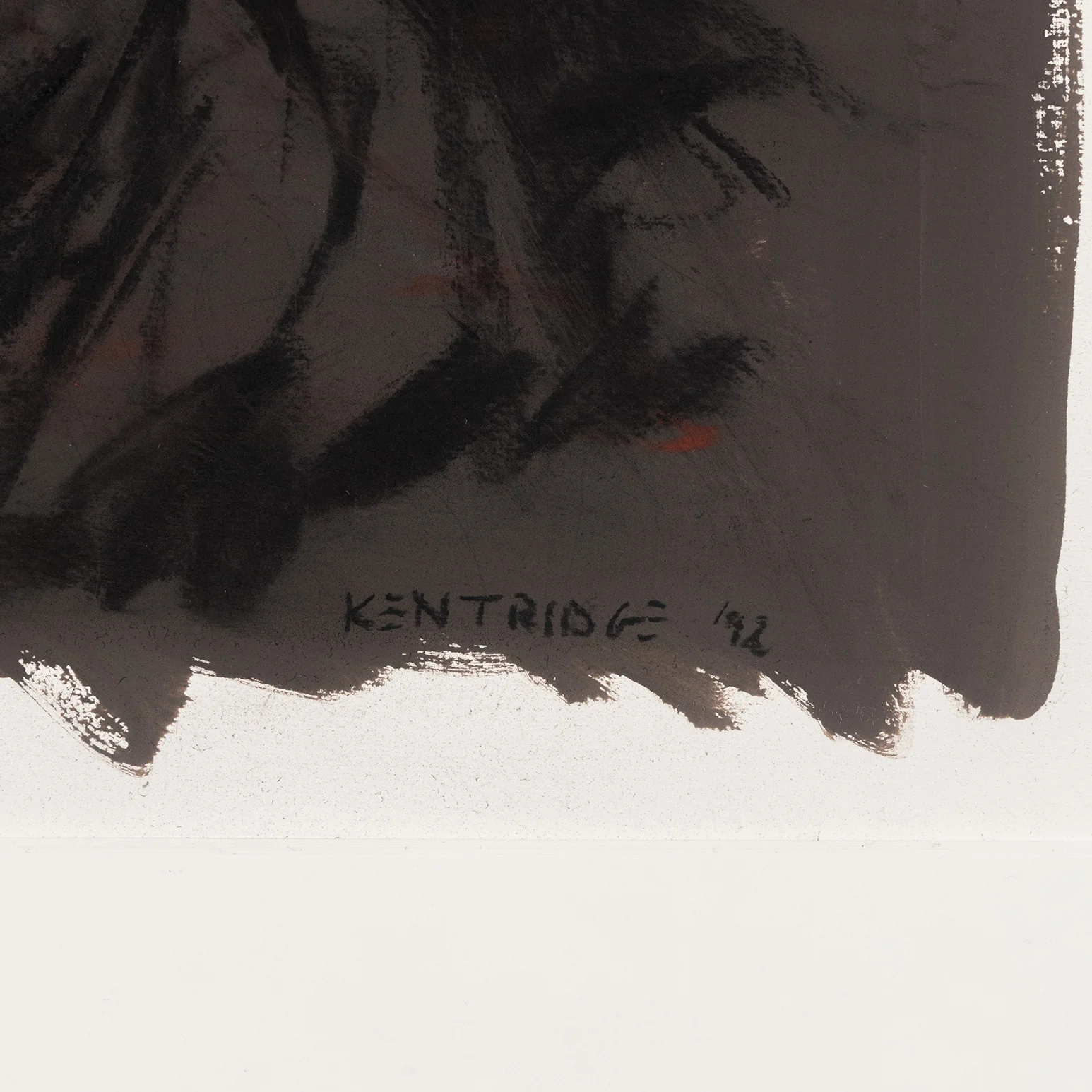 WILLIAM KENTRIDGE “SELF PORTRAIT” MIXED MEDIA ON PAPER, 1992 - Image 6