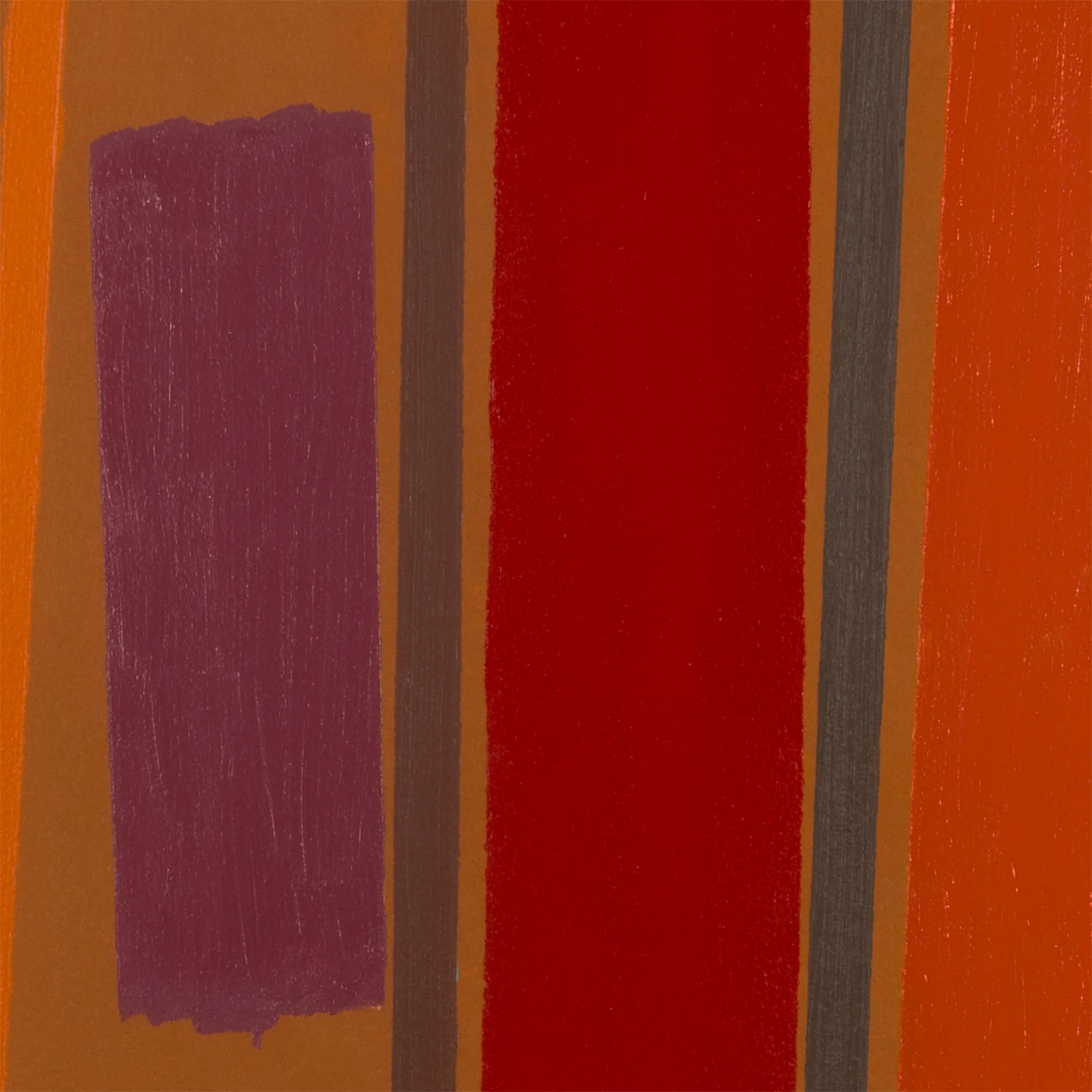 WILLIAM PEREHUDOFF "AUTUMN" ACRYLIC ON PAPER, 1979 - Image 7