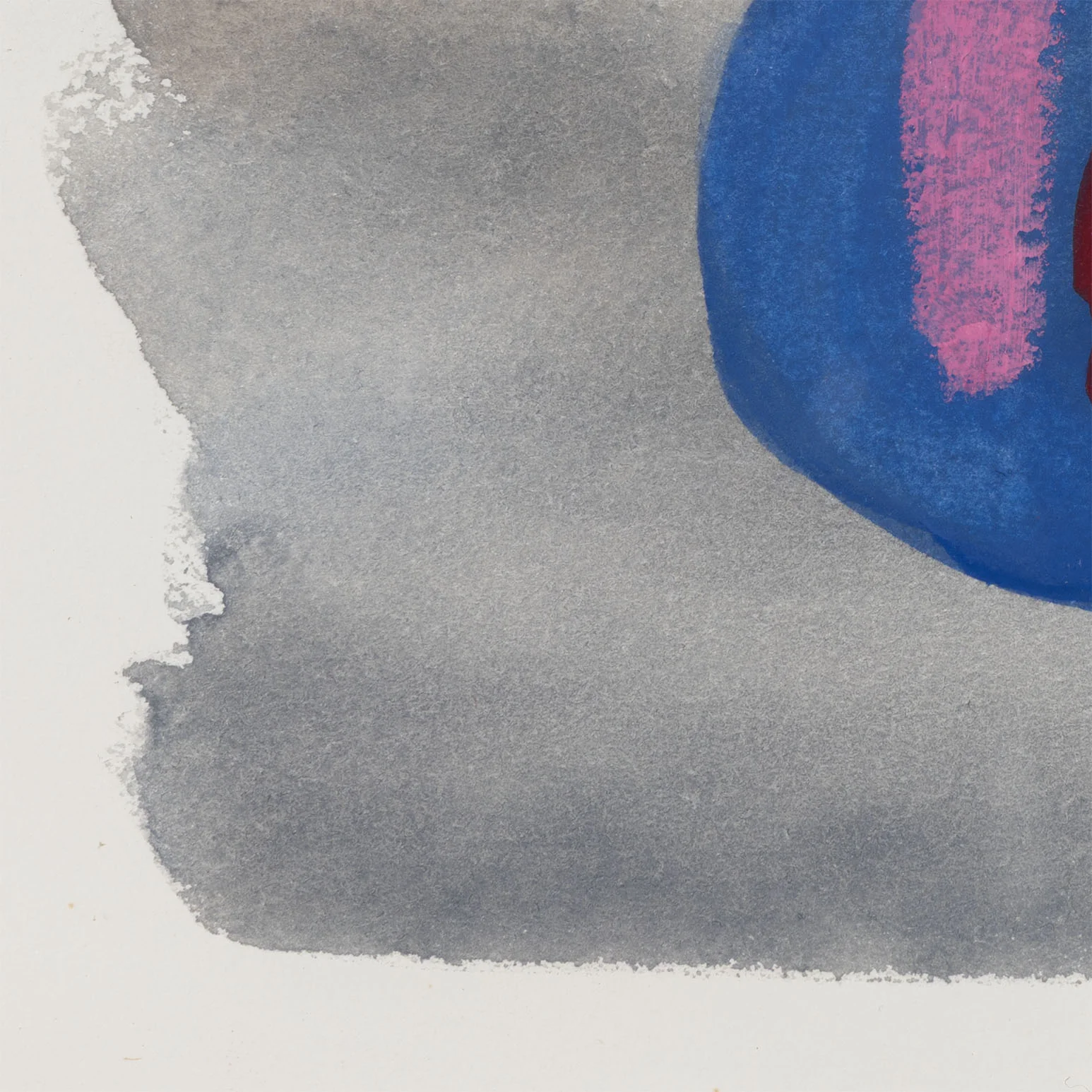 WILLIAM PEREHUDOFF "BLUE DOT" WATERCOLOR, 1980 - Image 10