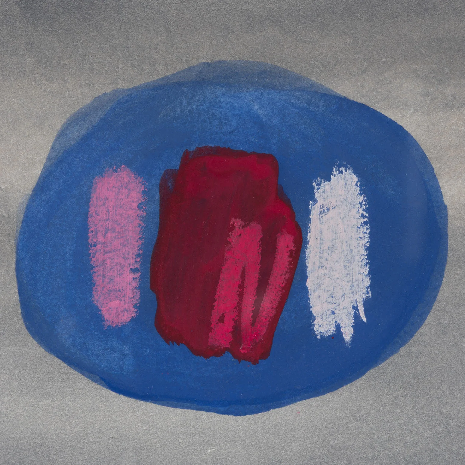 WILLIAM PEREHUDOFF "BLUE DOT" WATERCOLOR, 1980 - Image 6