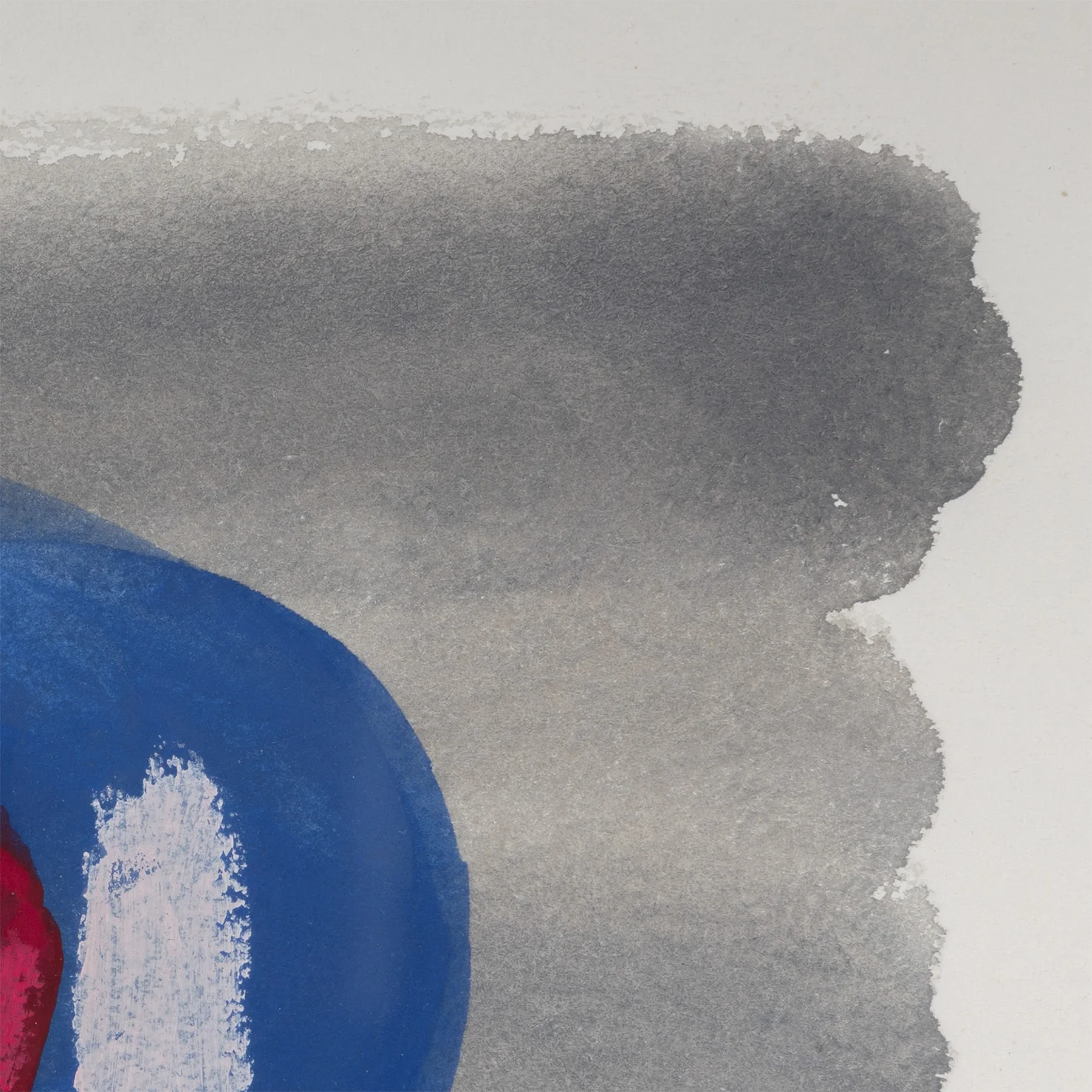 WILLIAM PEREHUDOFF "BLUE DOT" WATERCOLOR, 1980 - Image 8