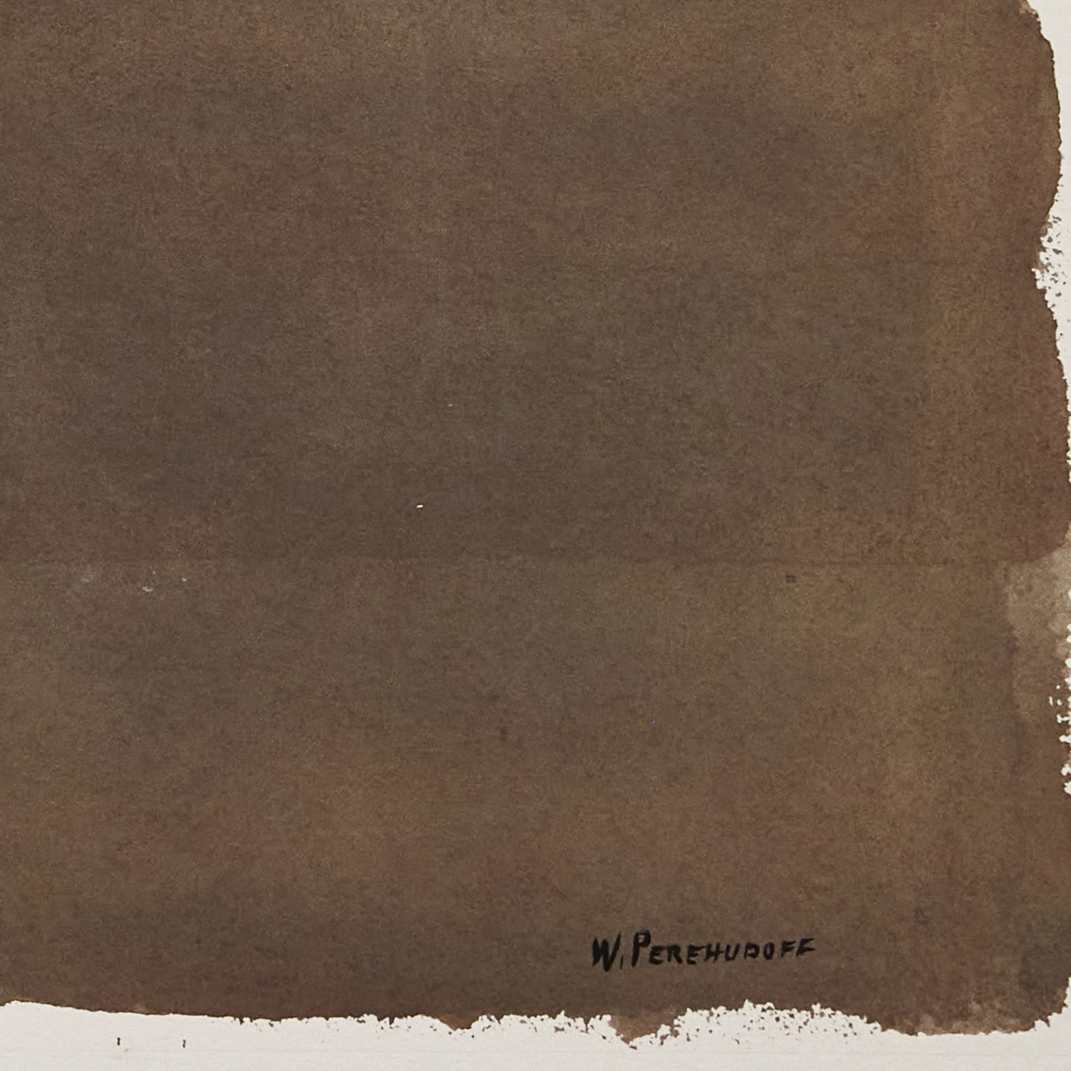 WILLIAM PEREHUDOFF "LA PLONGE #23" GOUACHE - Image 3