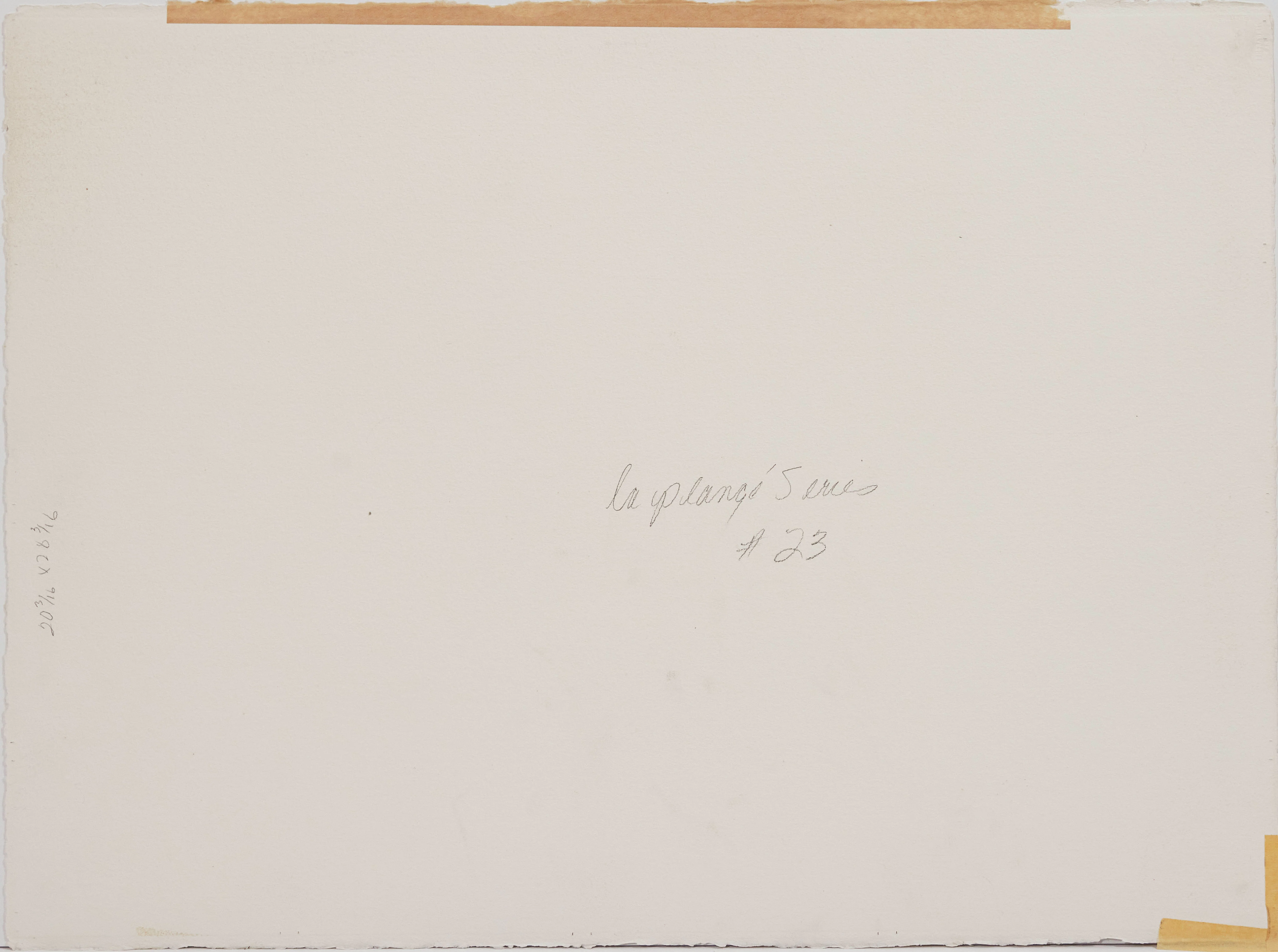 WILLIAM PEREHUDOFF "LA PLONGE #23" GOUACHE - Image 4